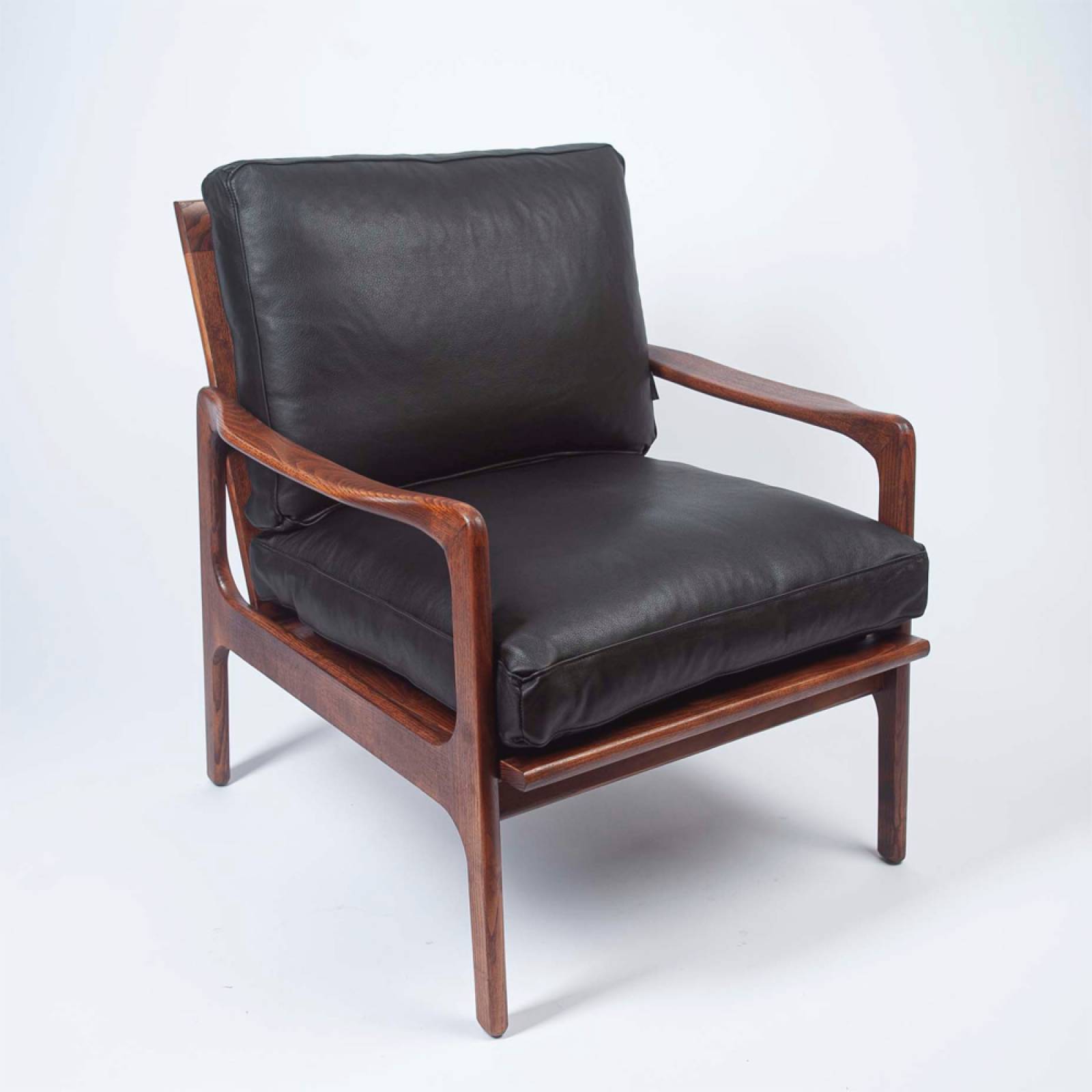 The Karsten Armchair In Black Leather