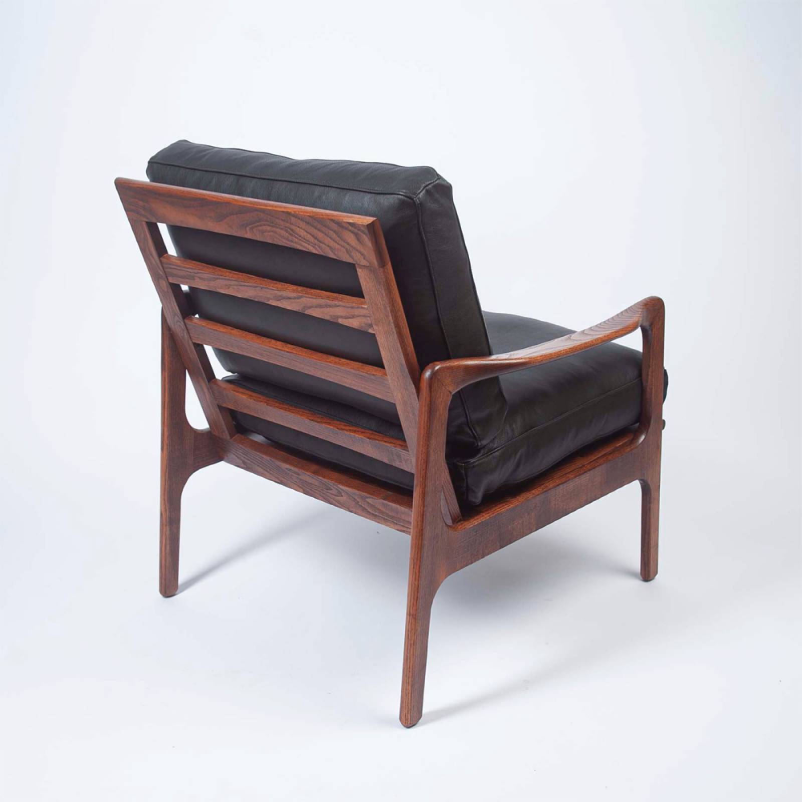 The Karsten Armchair In Black Leather thumbnails