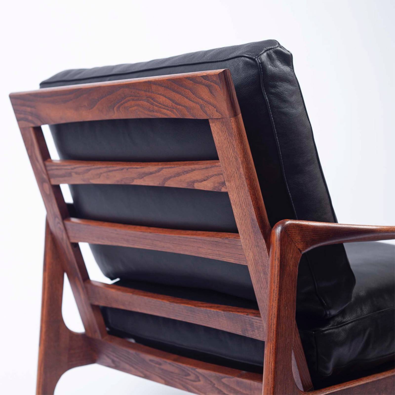 The Karsten Armchair In Black Leather thumbnails
