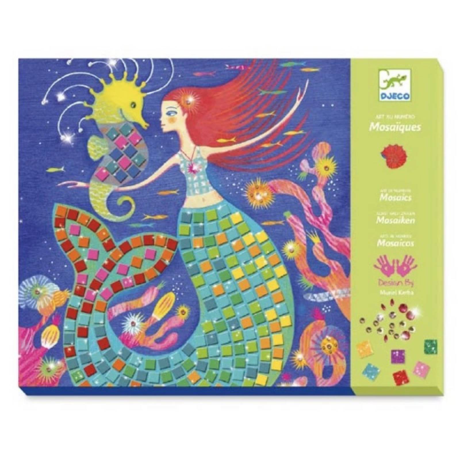 The Mermaids Song - Mosaic Craft Kit By Djeco 7+