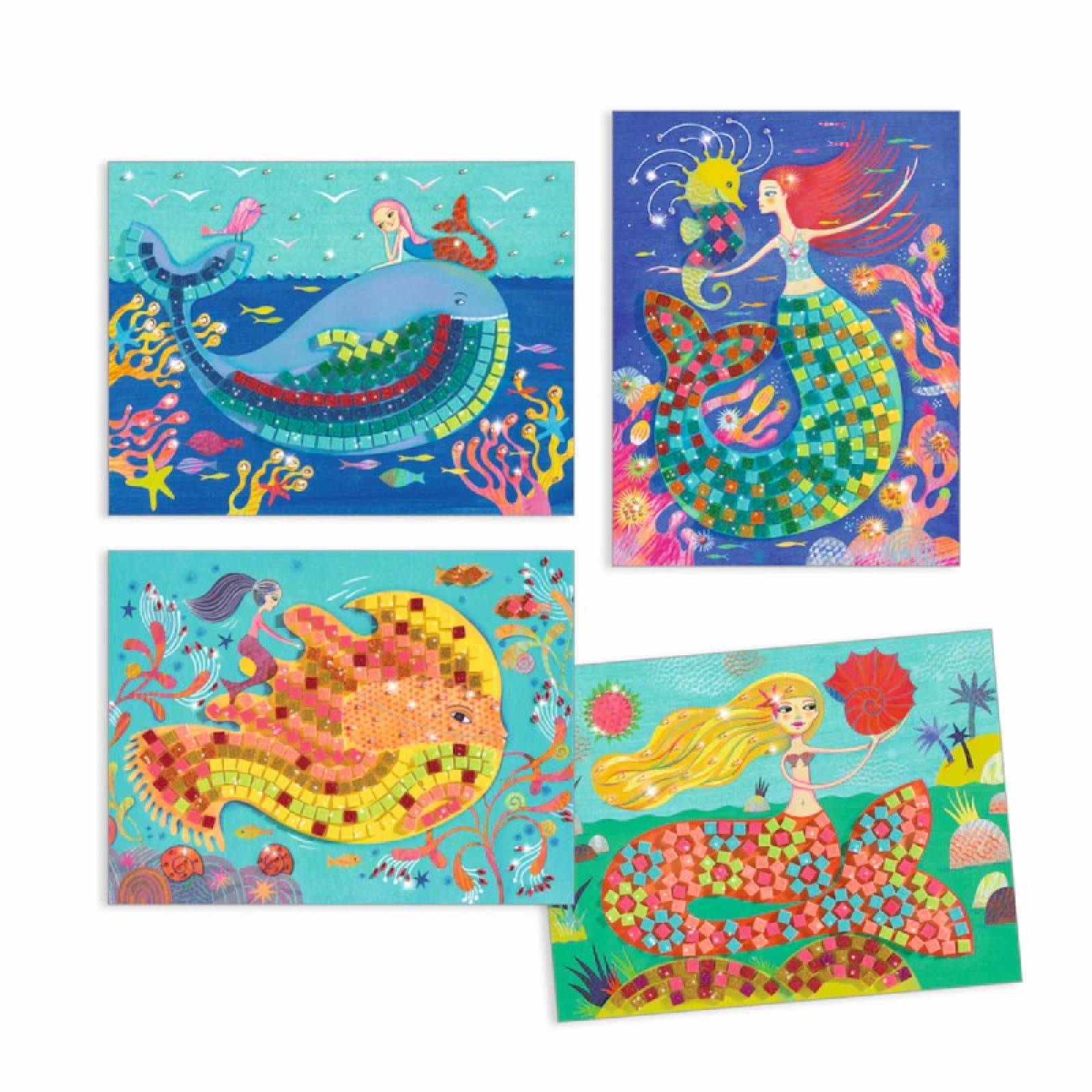 The Mermaids Song - Mosaic Craft Kit By Djeco 7+ thumbnails