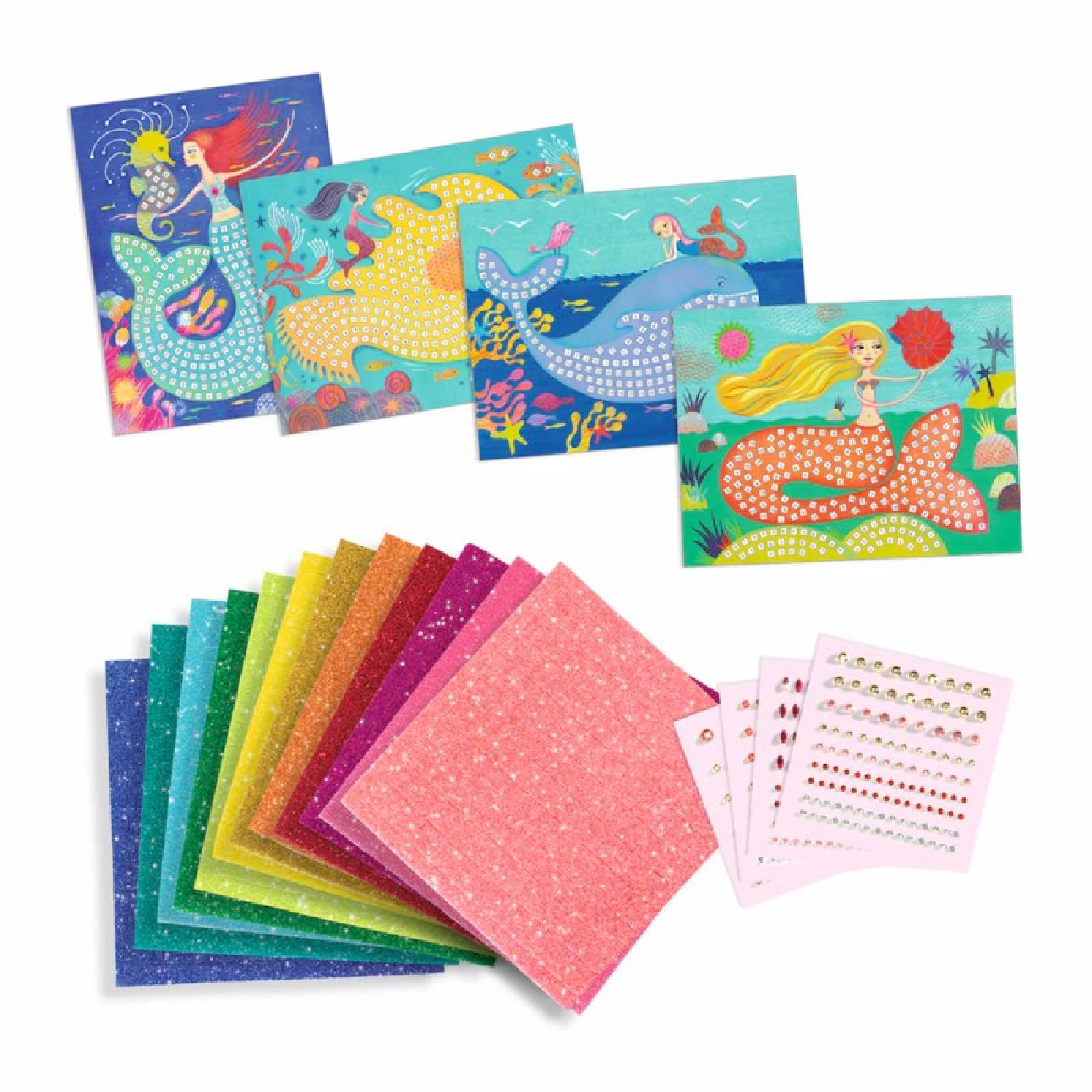 The Mermaids Song - Mosaic Craft Kit By Djeco 7+ thumbnails