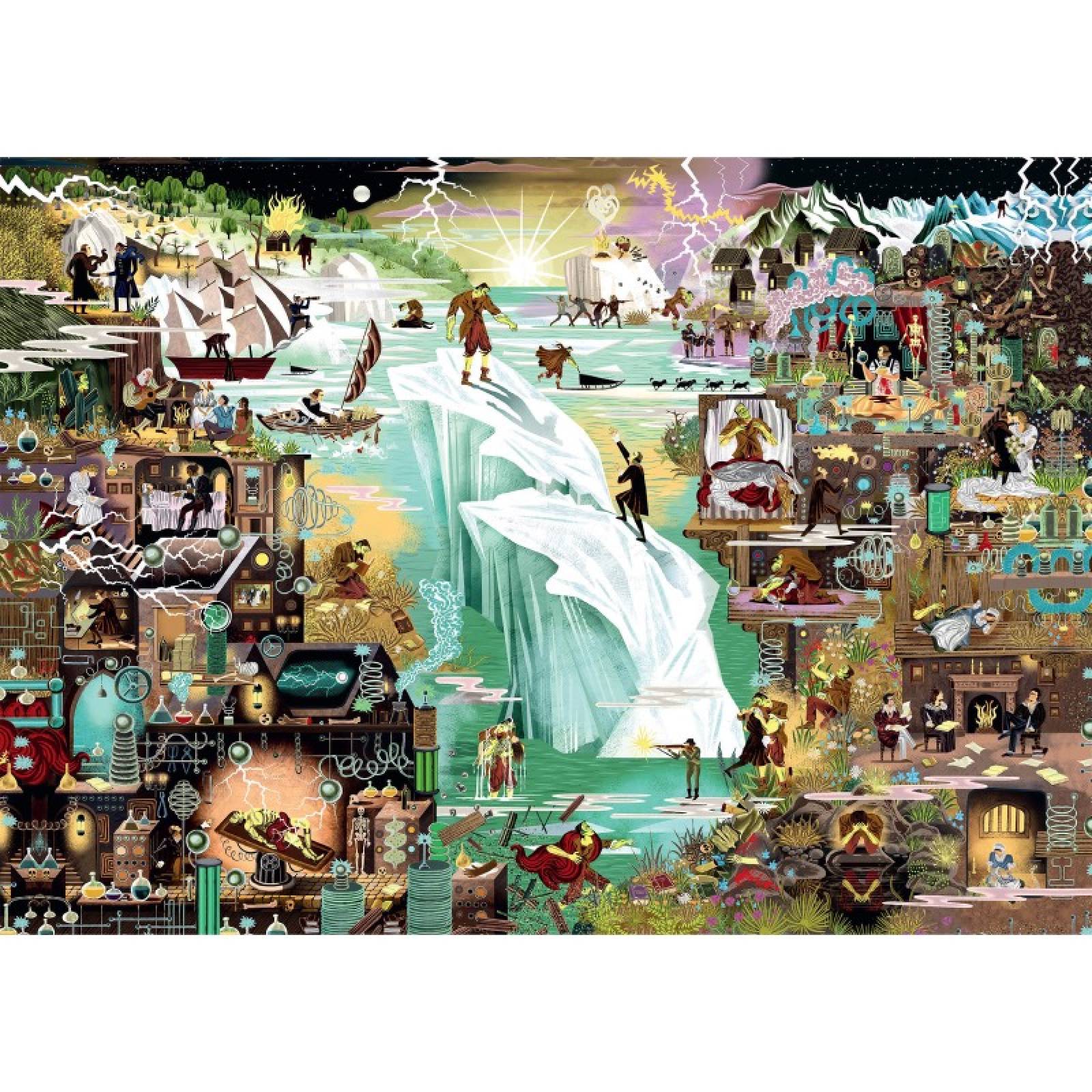 The World Of Frankenstein - 1000 Piece Jigsaw Puzzle thumbnails