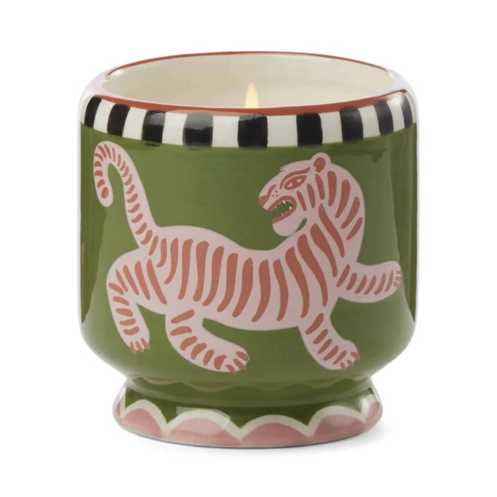 Tiger Print Ceramic Candle - Black Cedar & Fig thumbnails