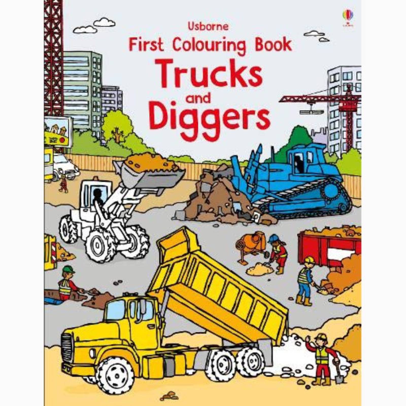 Trucks & Diggers - First Colouring Book