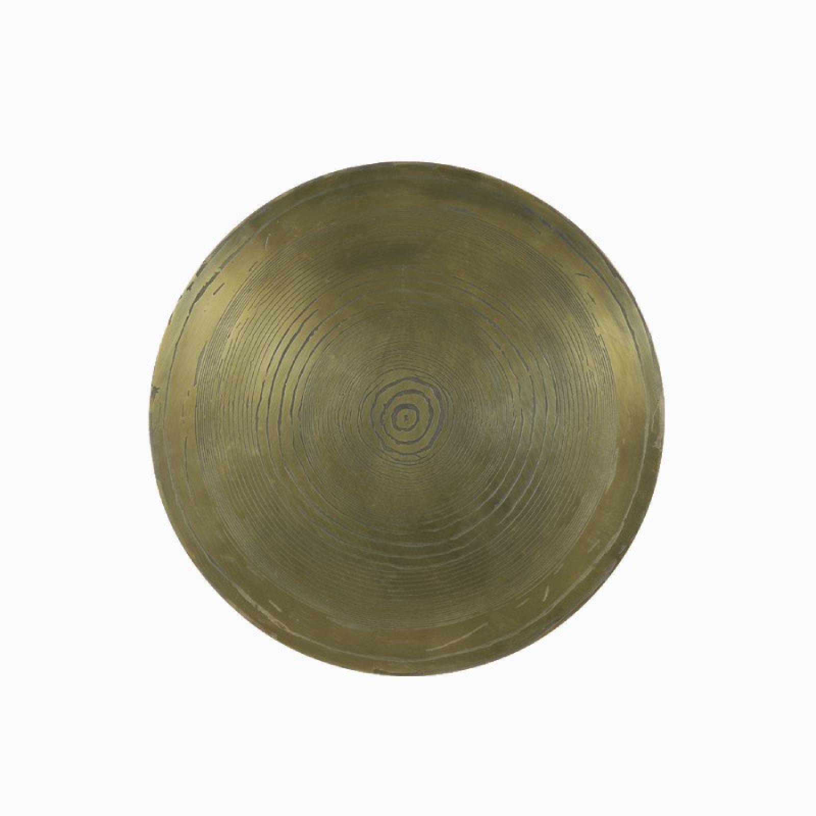 Trunk Circular Side Table In Gold And Black 45x47cm thumbnails