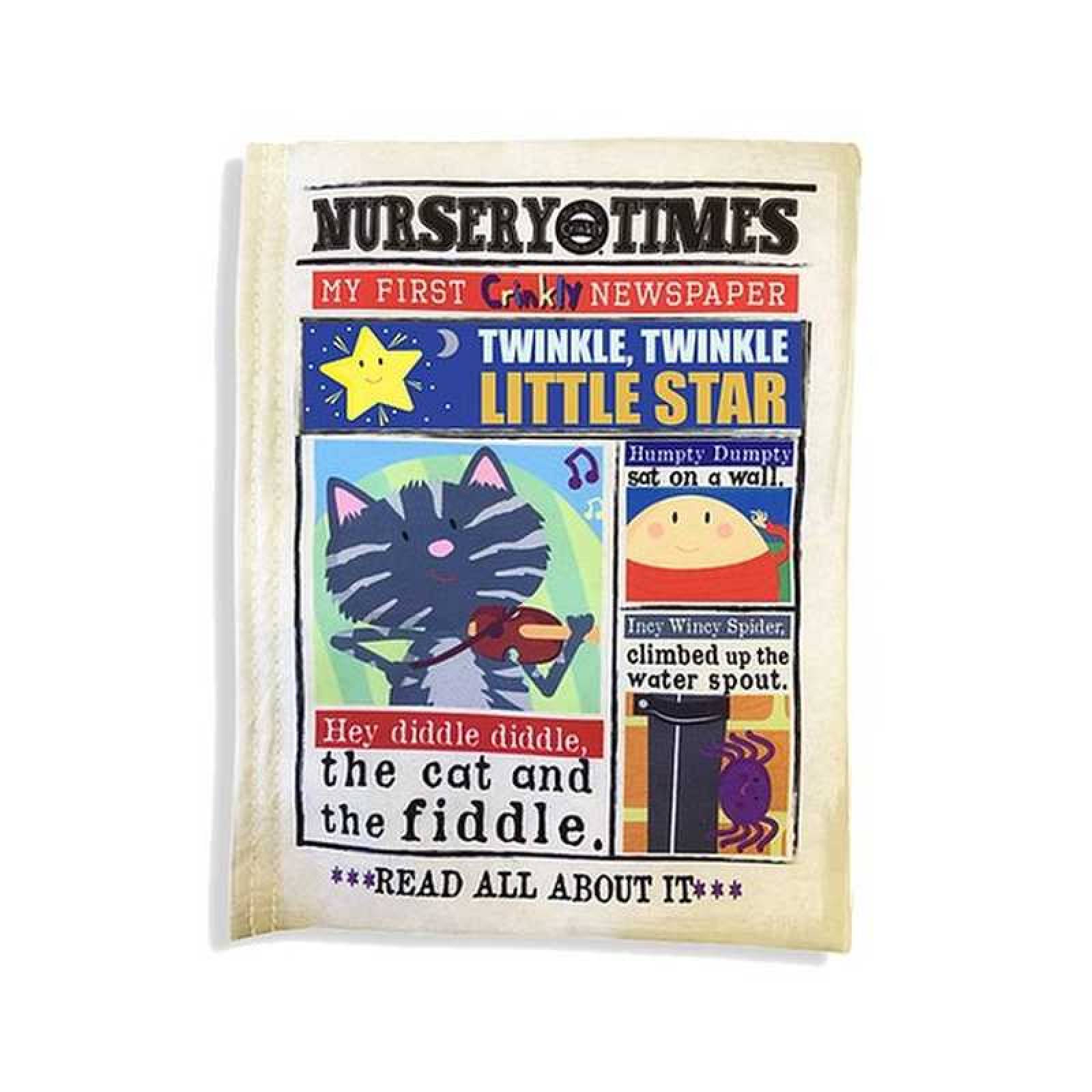 Twinkle Twinkle - Nursery Times Crinkly Newspaper Baby Toy 0+