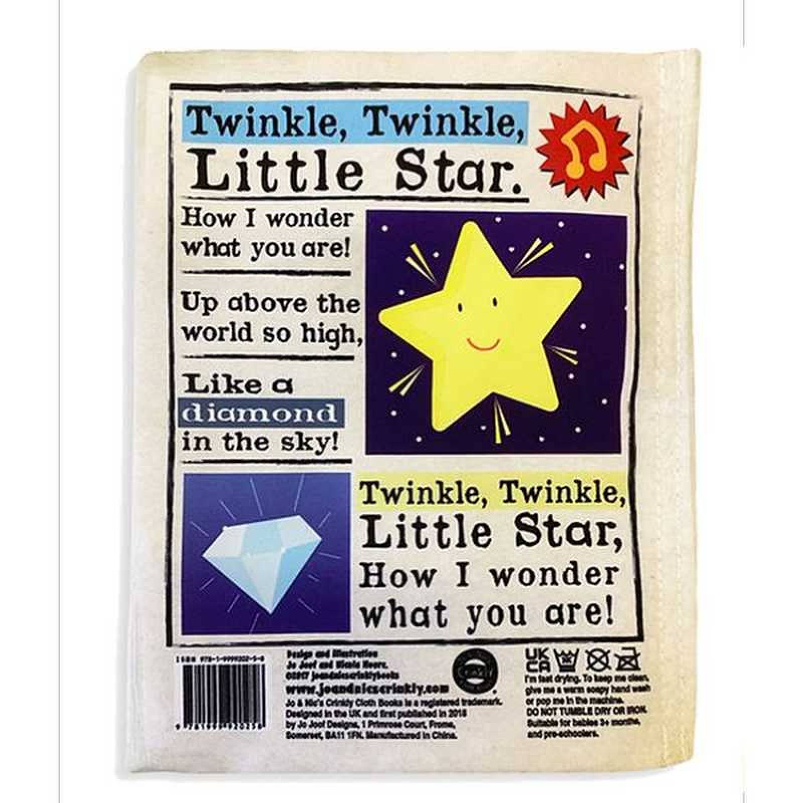 Twinkle Twinkle - Nursery Times Crinkly Newspaper Baby Toy 0+ thumbnails