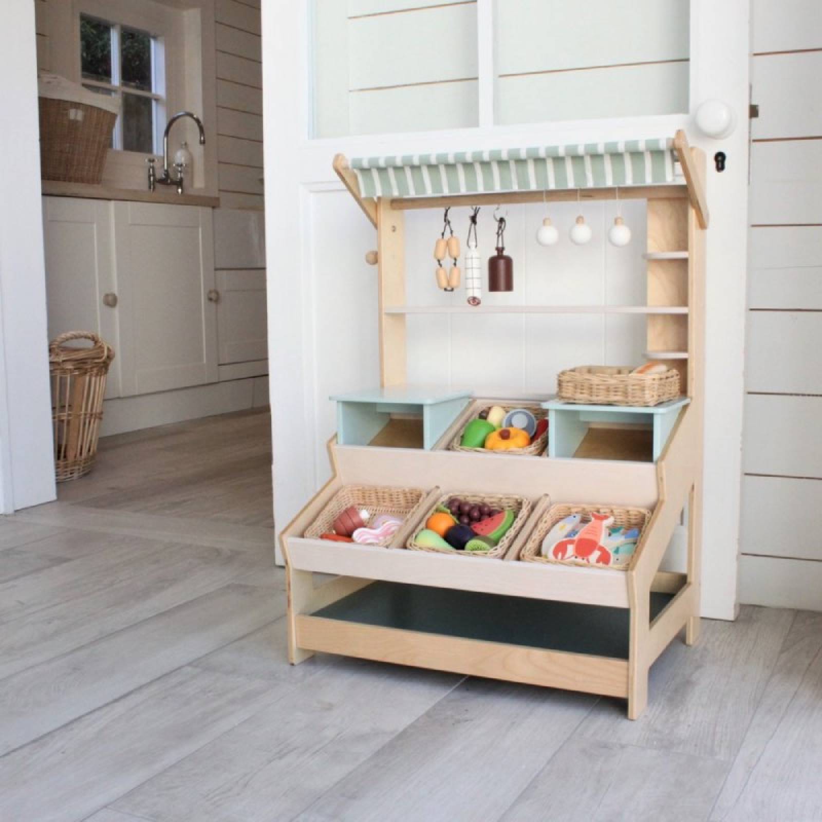 Vegetable Basket Wooden Play Food Set 3+ thumbnails