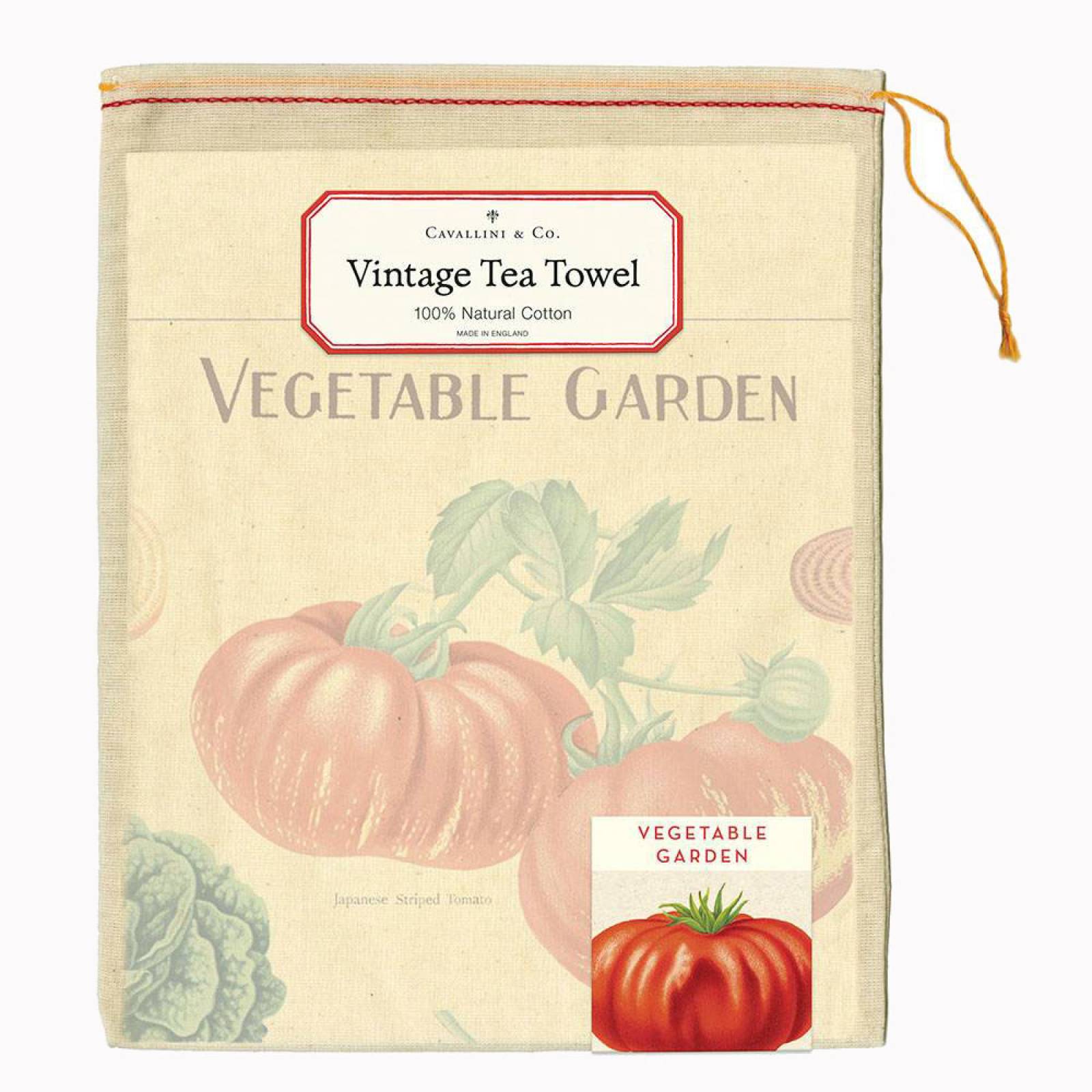 Vegetable Garden Cotton Tea Towel With Gift Bag thumbnails