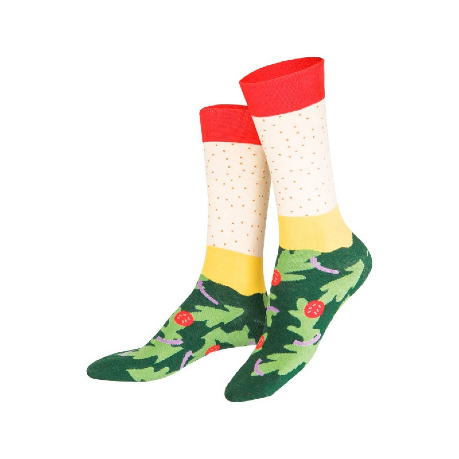 Vegetarian Napoli Pizza Slice - Pair Of Novelty Socks thumbnails