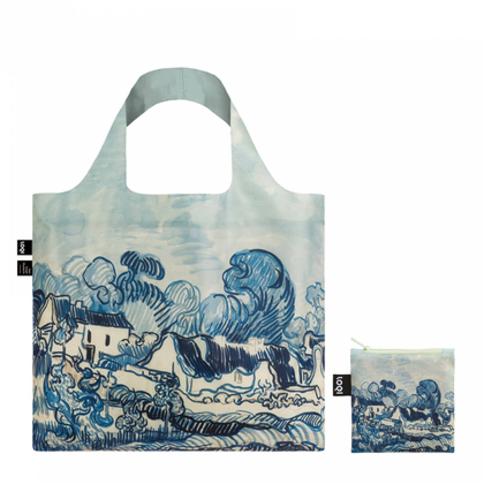 Old Vineyard and Landscape - Eco Tote Bag With Pouch thumbnails
