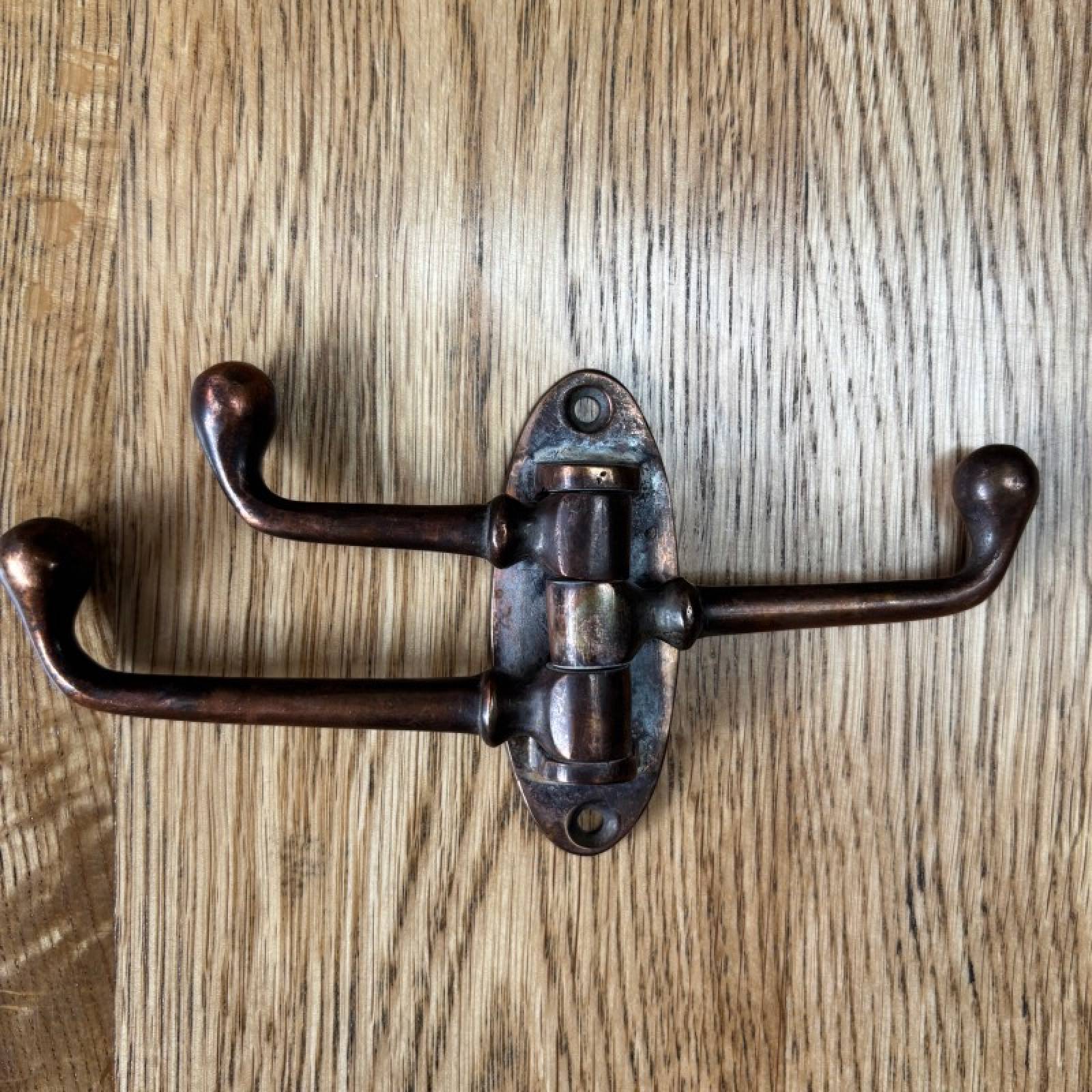 Vintage Brass Triple Hook thumbnails