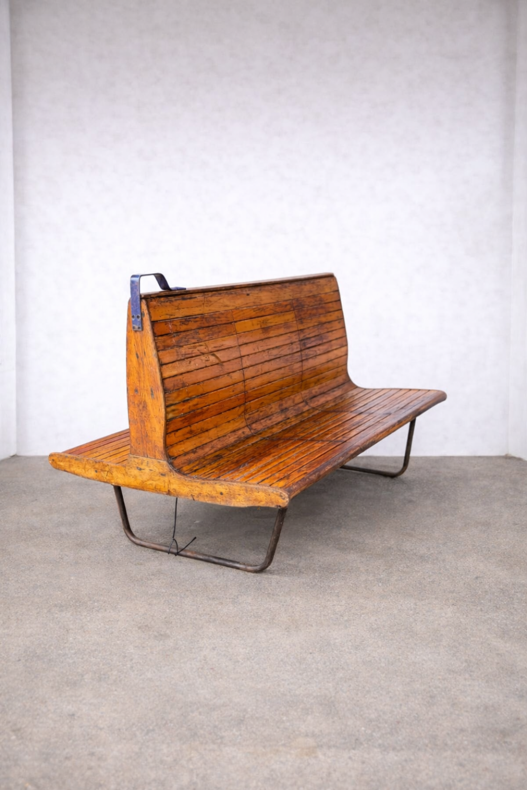 Vintage Eastern European Double Sided Tram Bench