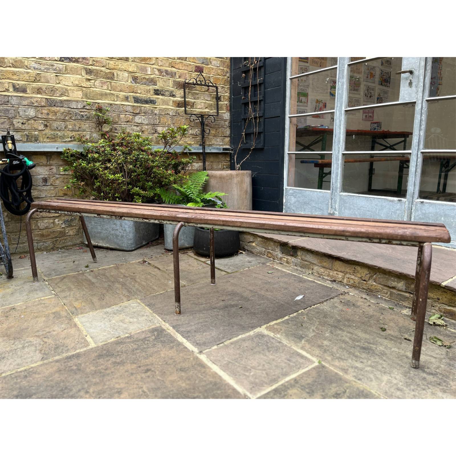 Vintage French School Bench
