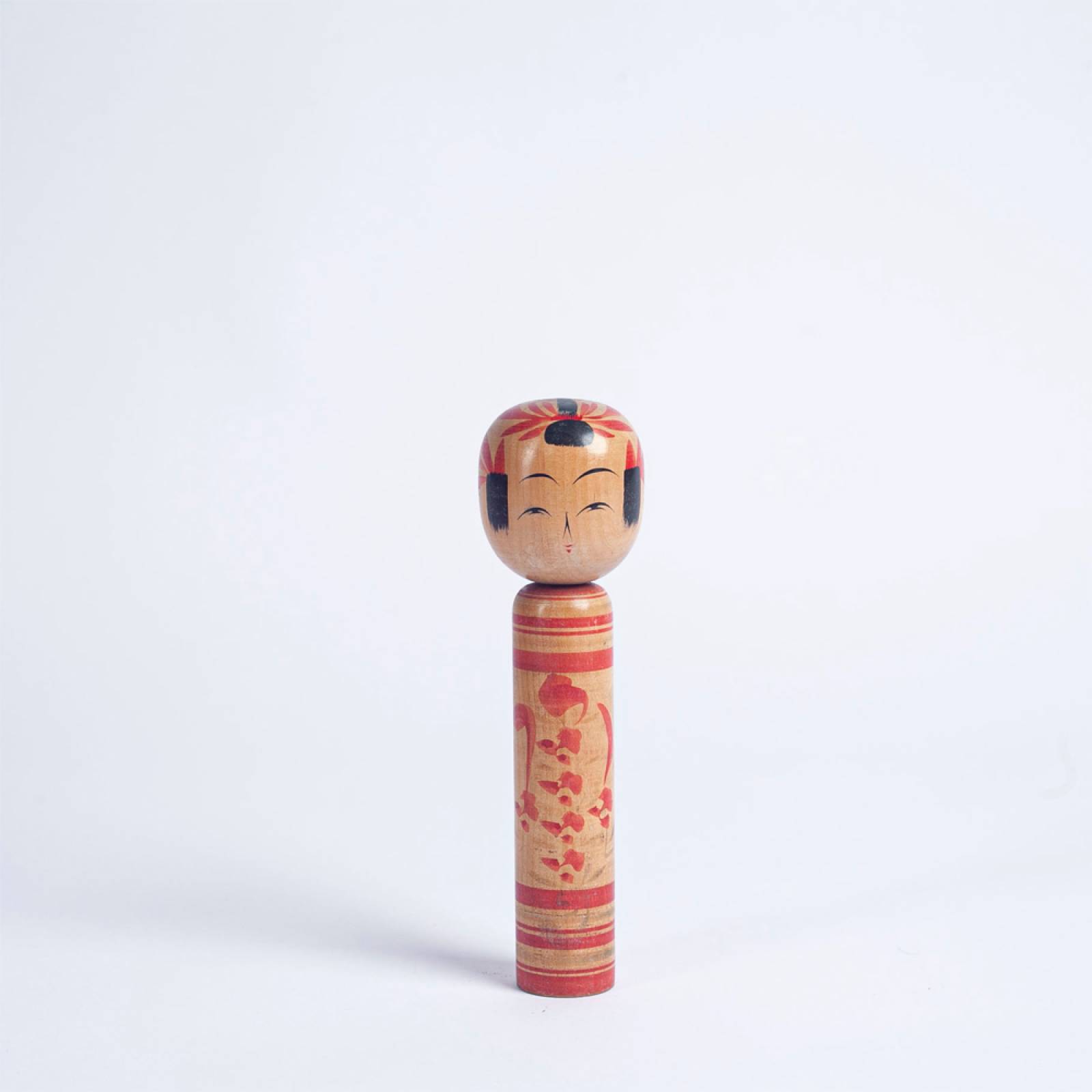 Vintage Japanese Wooden Kokeshi Doll thumbnails