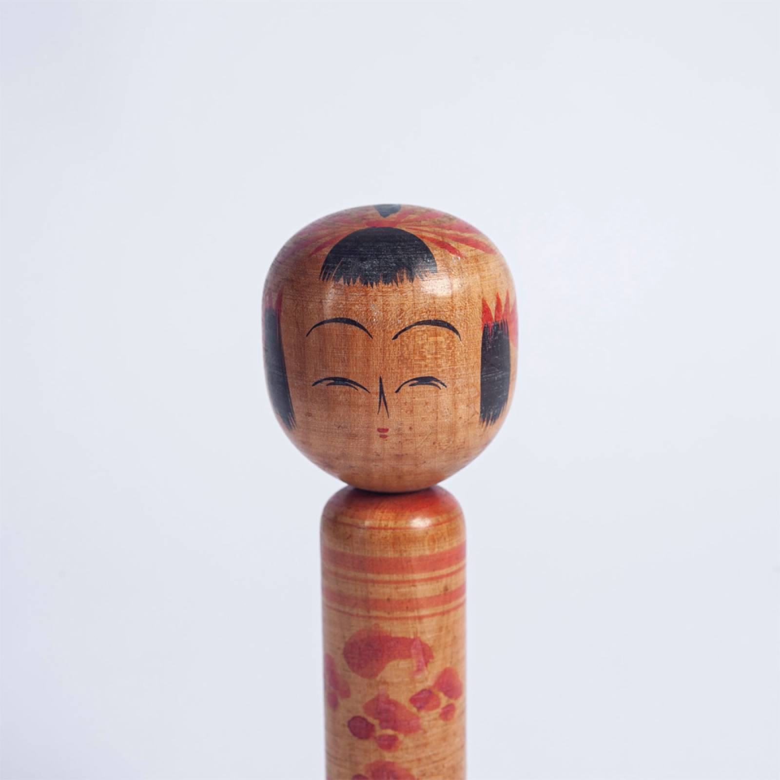 Vintage Japanese Wooden Kokeshi Doll thumbnails
