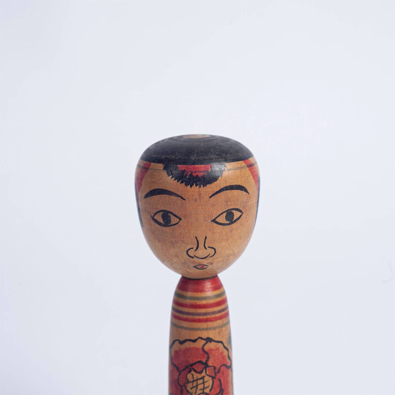 Vintage Japanese Wooden Kokeshi Doll thumbnails