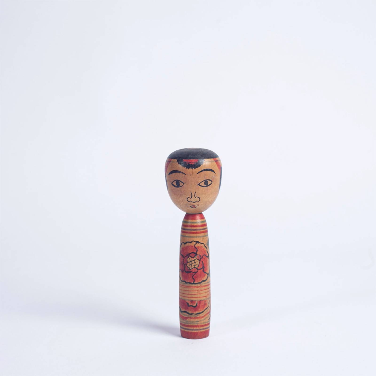 Vintage Japanese Wooden Kokeshi Doll thumbnails