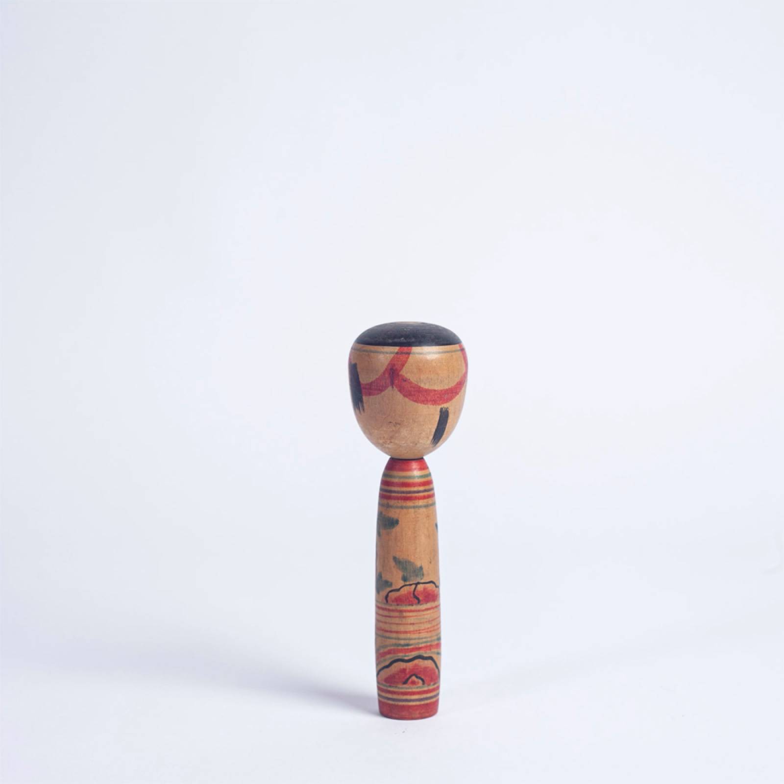 Vintage Japanese Wooden Kokeshi Doll thumbnails
