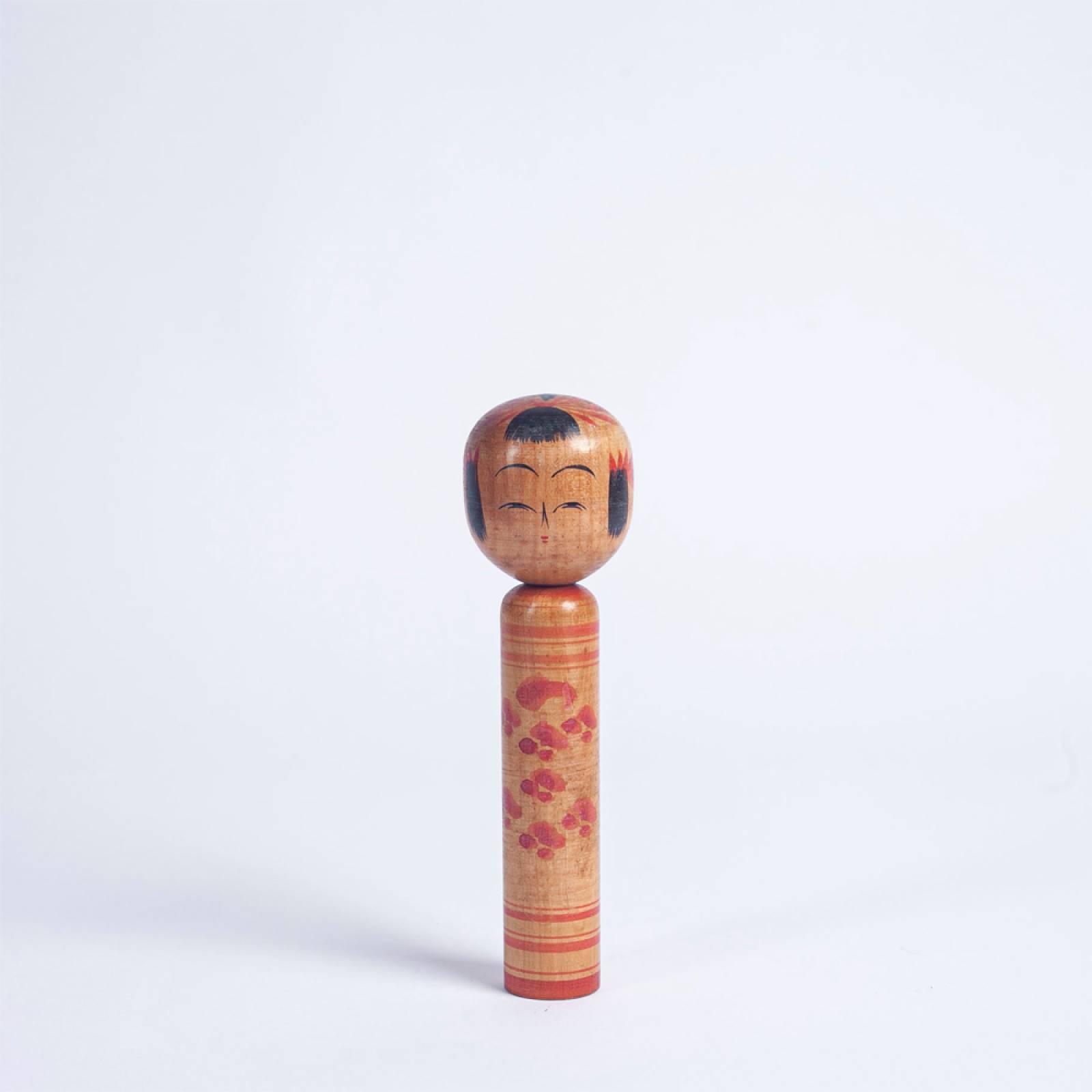 Vintage Japanese Wooden Kokeshi Doll thumbnails