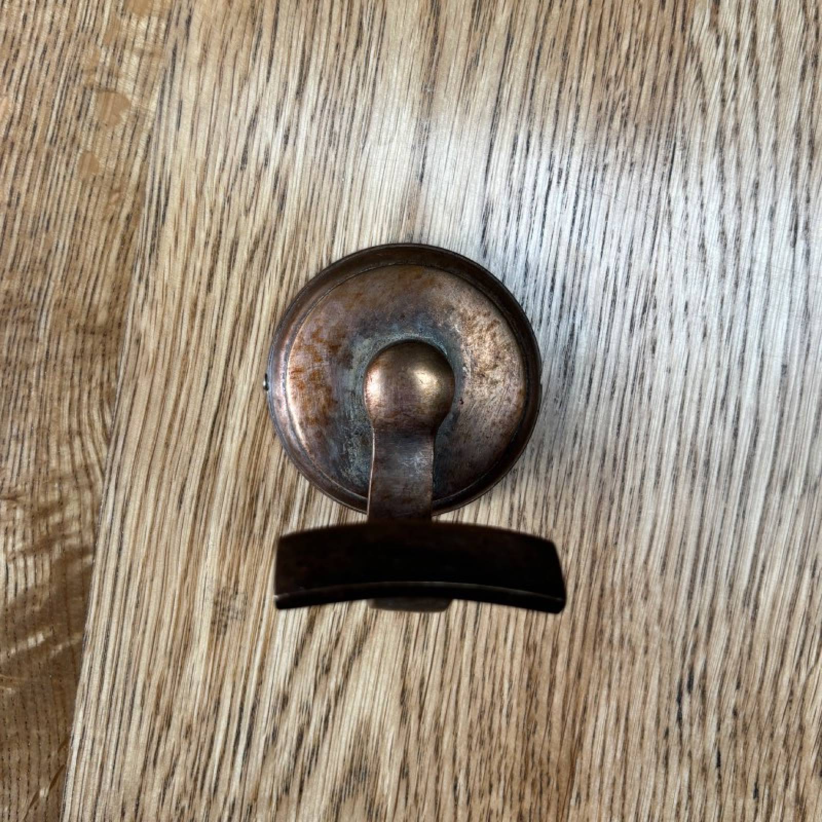 Vintage Round Brass Hook
