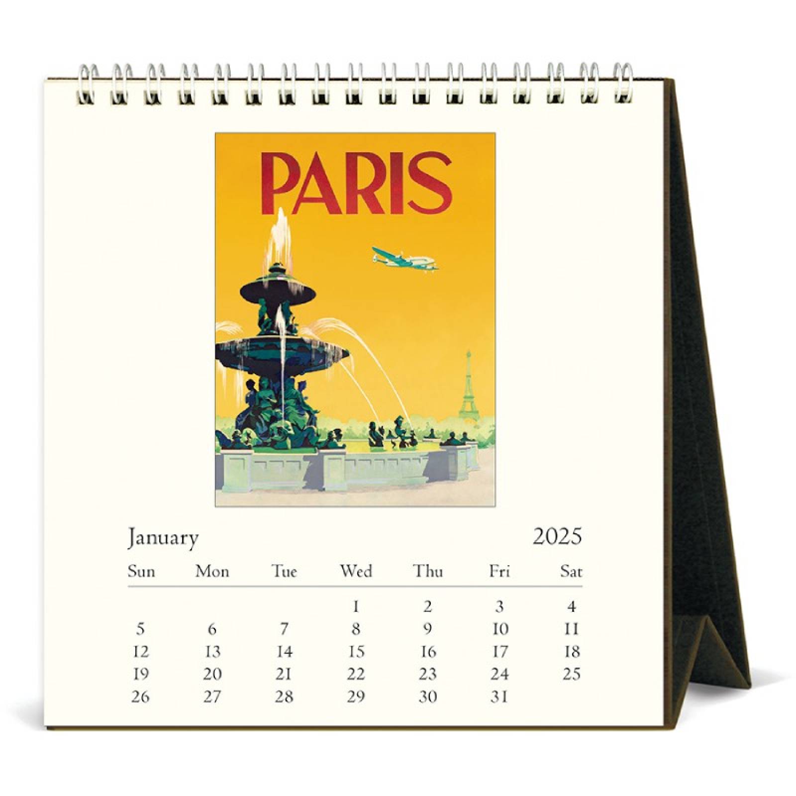 Paris Desktop Calendar by Cavallini 2025 thumbnails