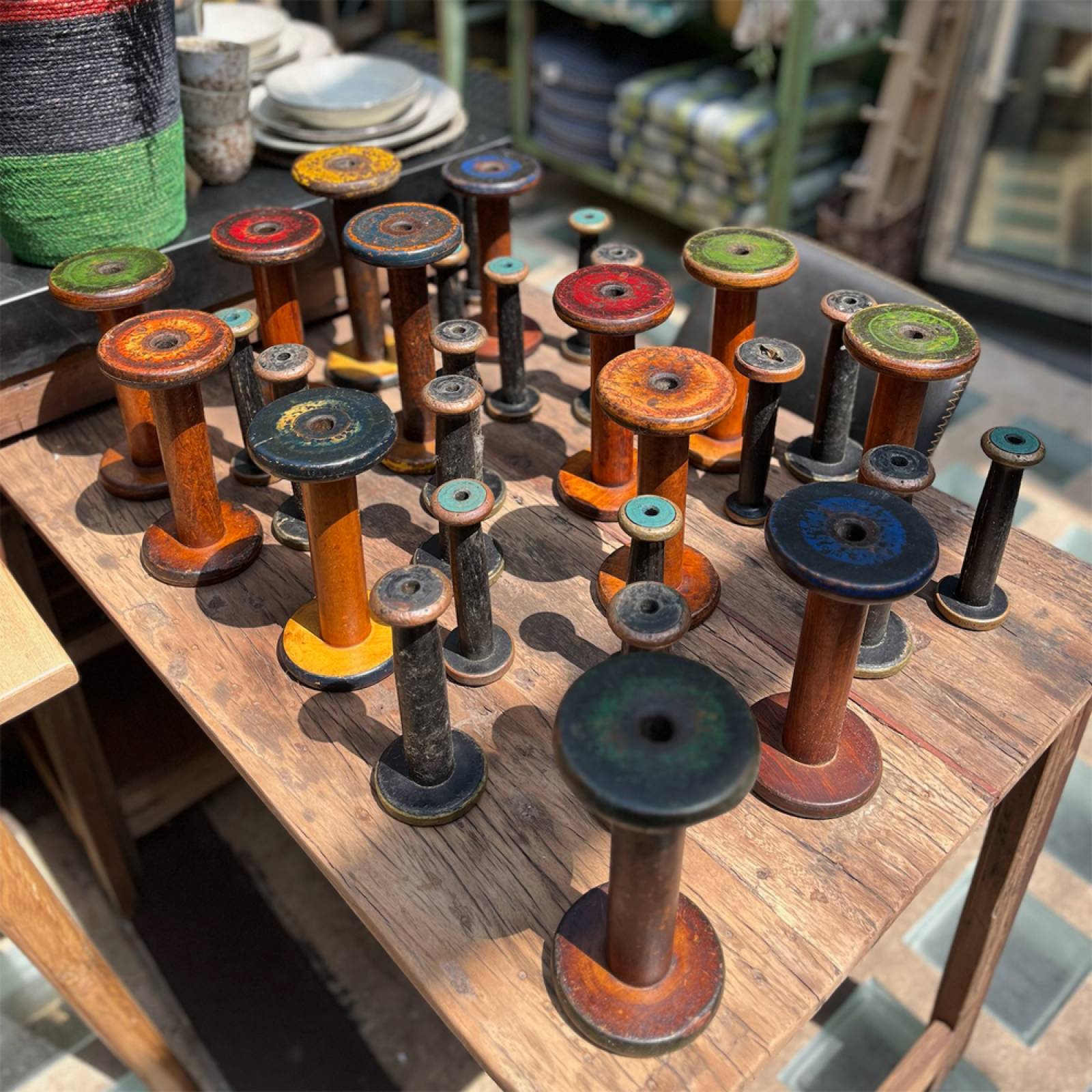 Vintage Wooden Bobbin Reel