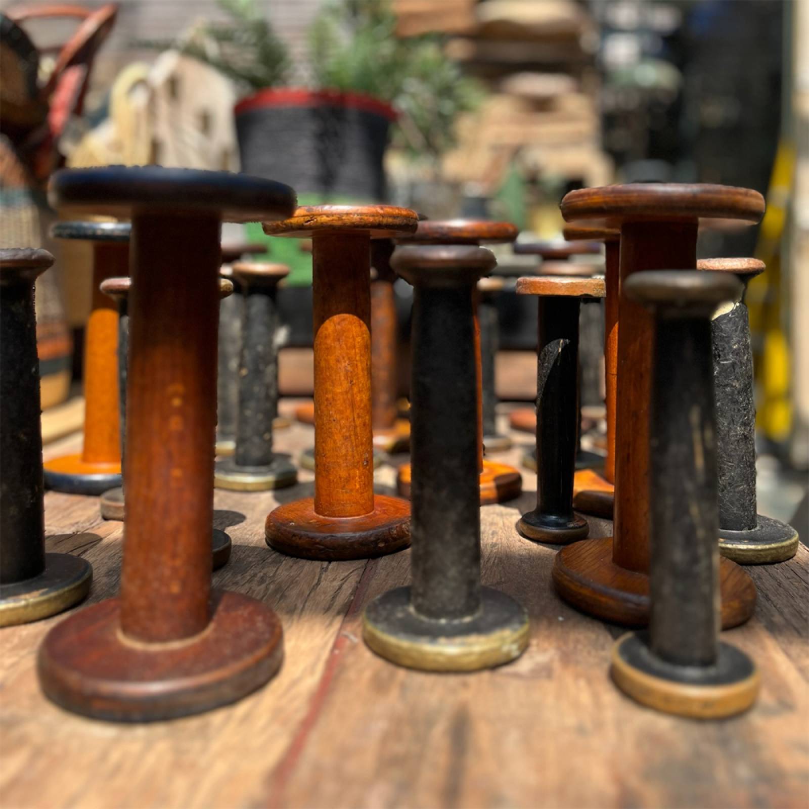 Vintage Wooden Bobbin Reel thumbnails