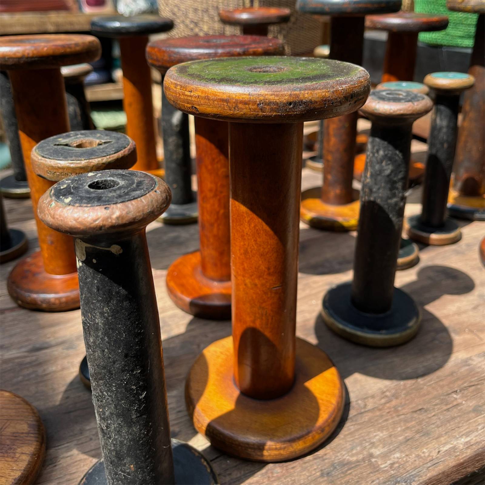 Vintage Wooden Bobbin Reel thumbnails