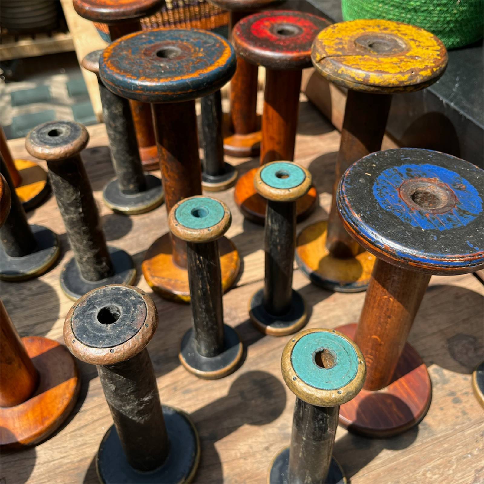 Vintage Wooden Bobbin Reel thumbnails