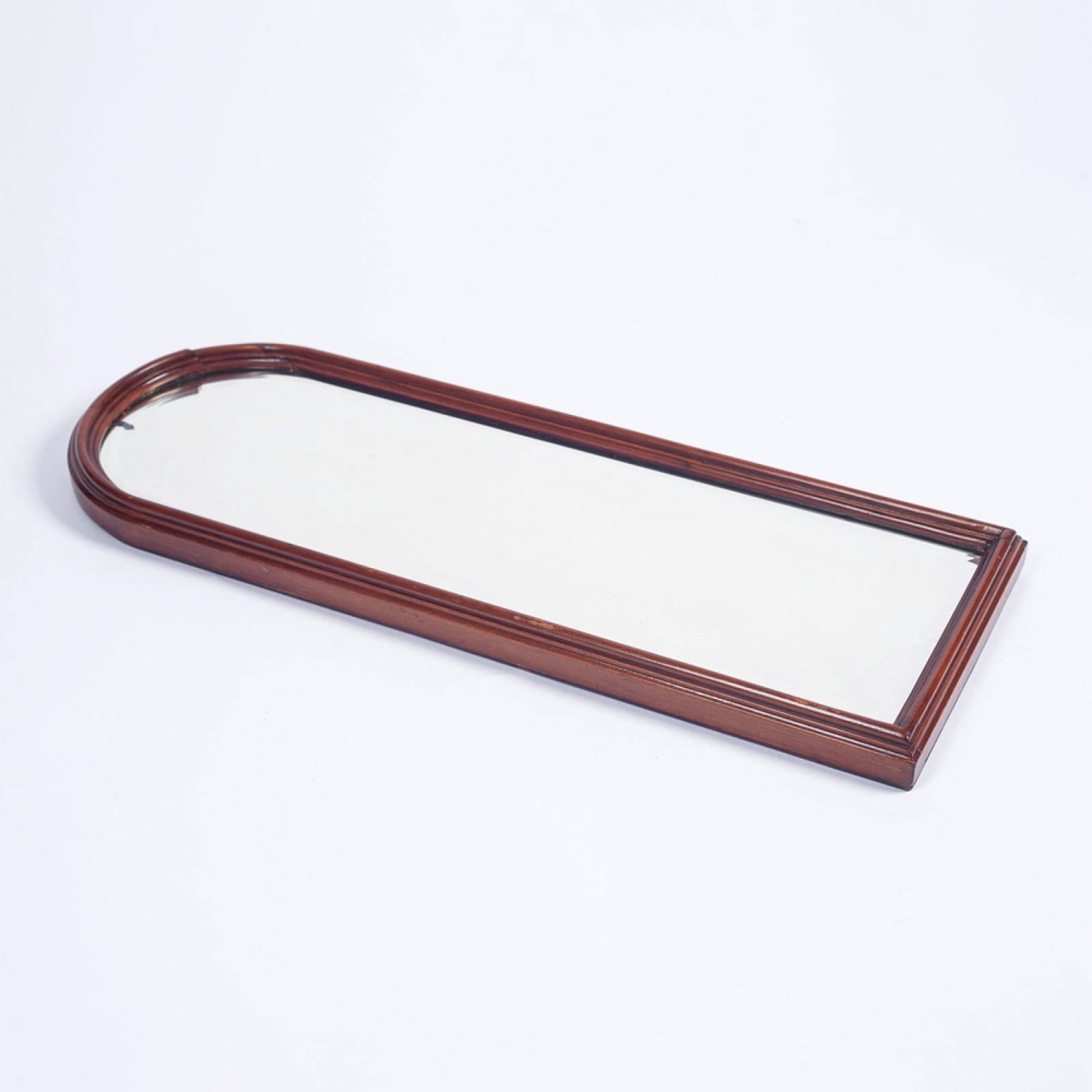 Vintage Wooden Slim Arched Mirror