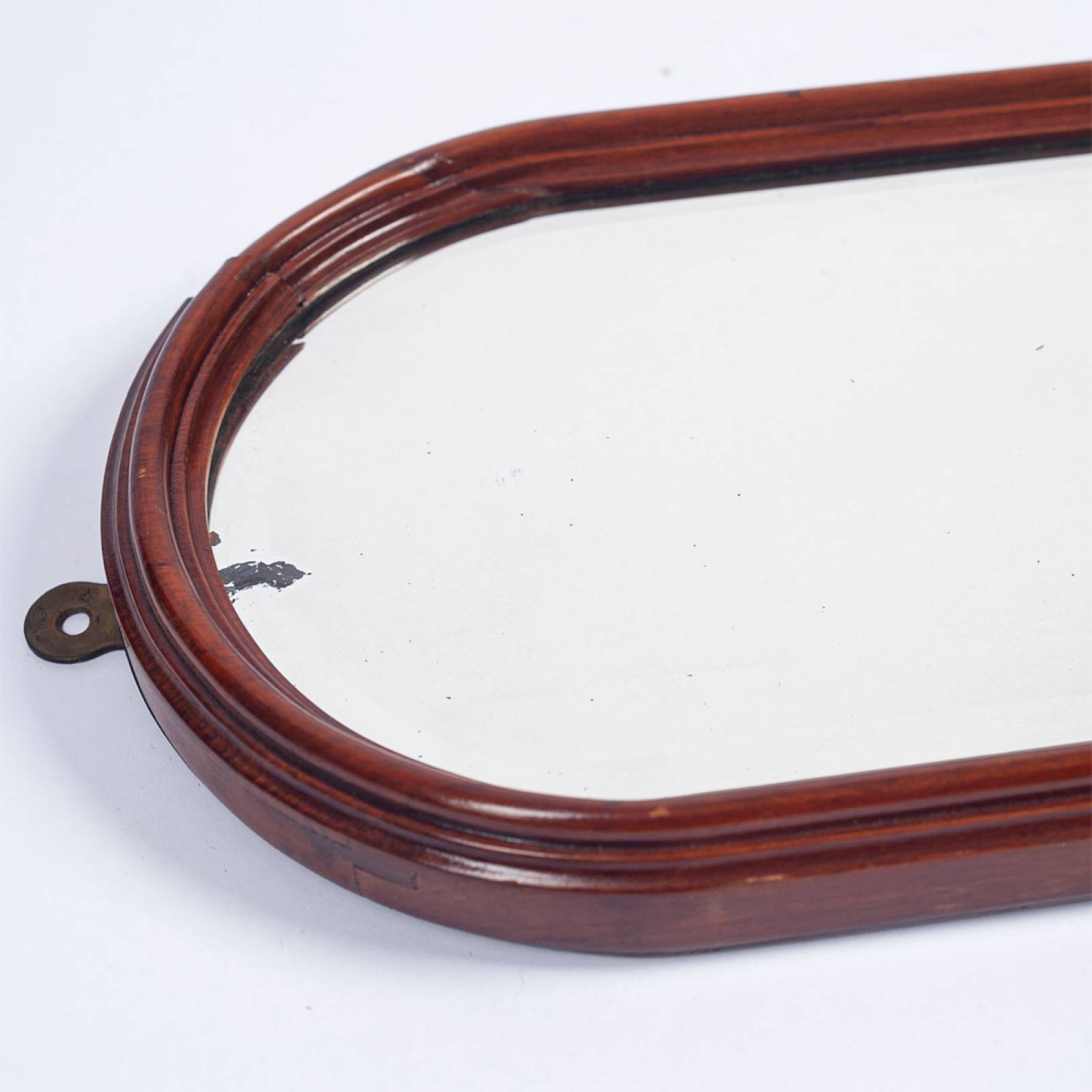 Vintage Wooden Slim Arched Mirror thumbnails