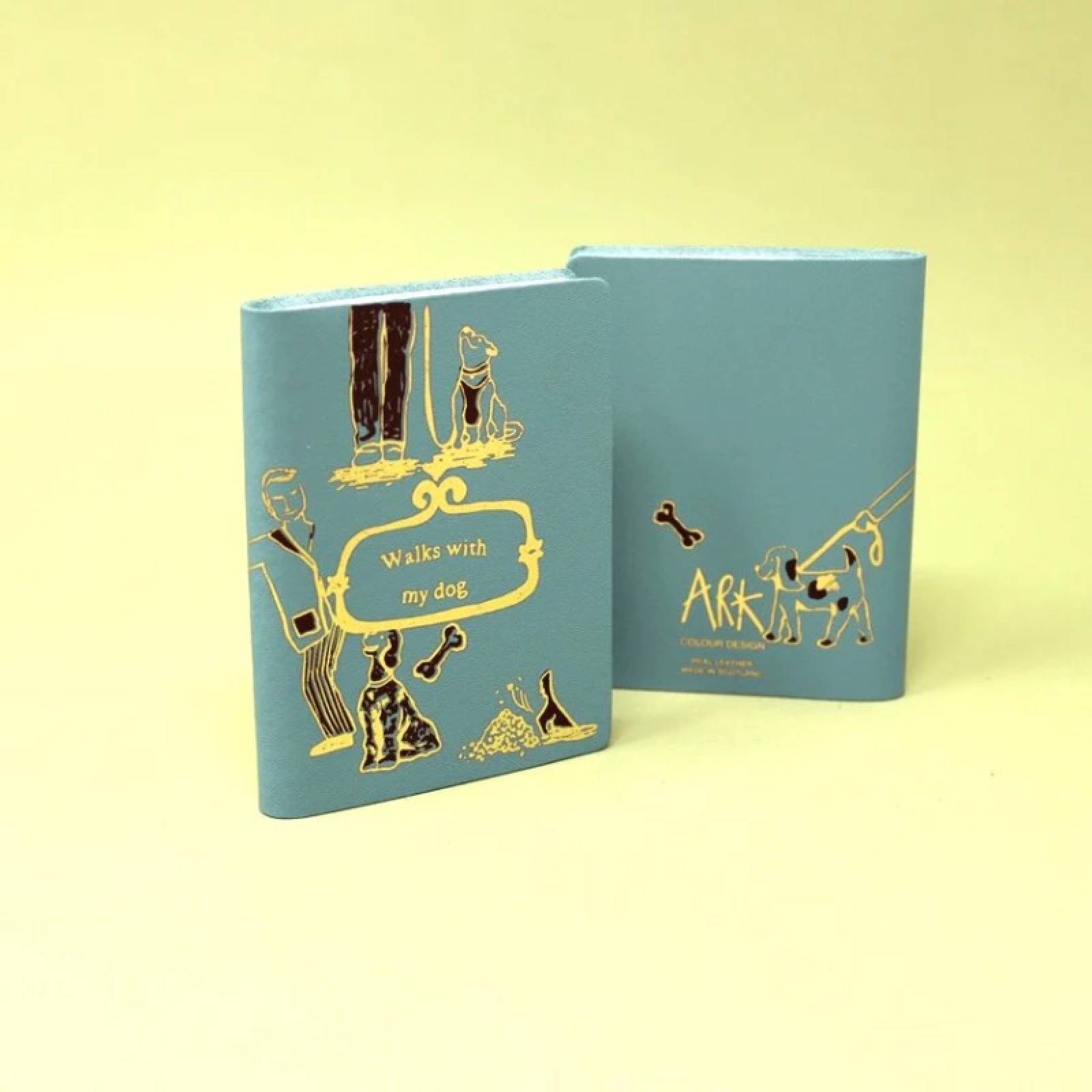 Walks With My Dog - Midi Leather Journal