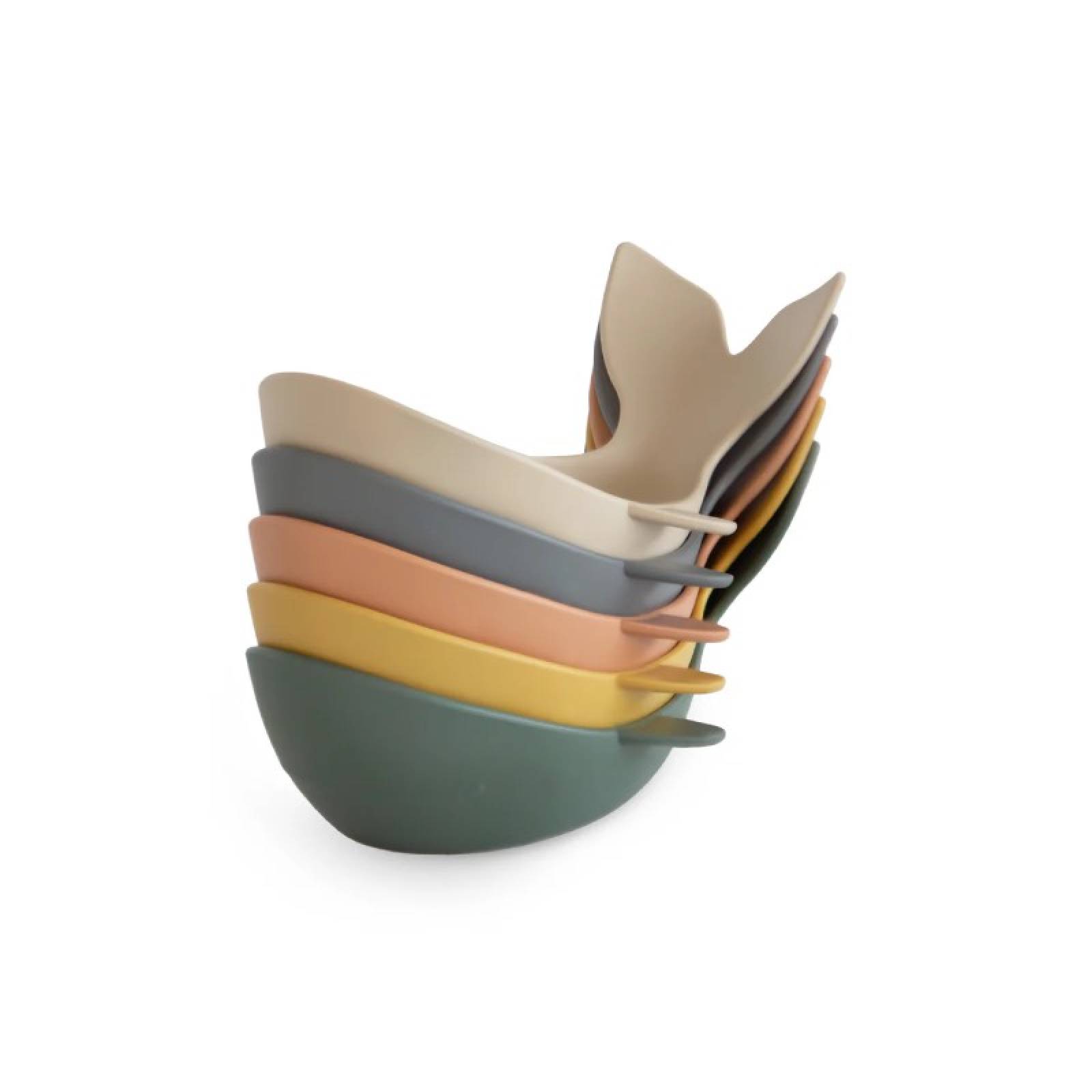 Whale Bath Stackers In Retro Colours