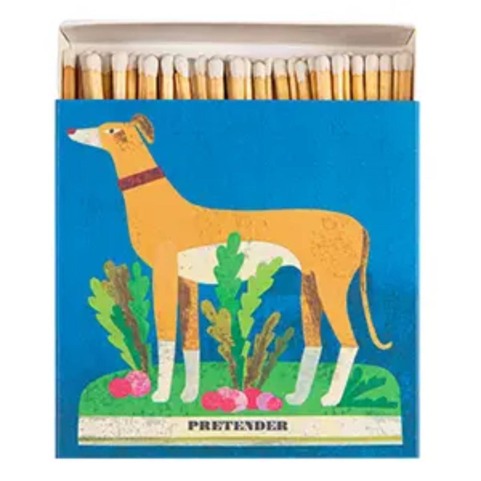 Whippet & Radishes - Square Box Of Safety Matches