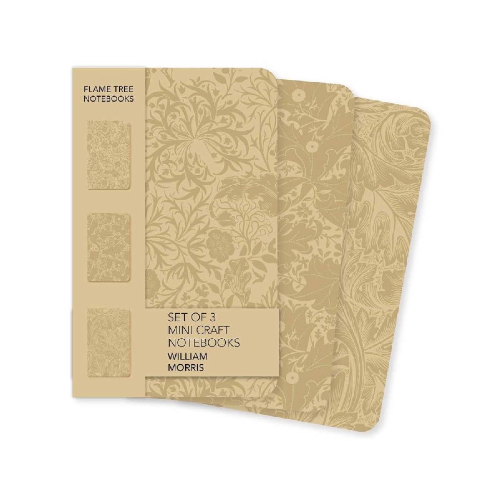 William Morris - Set Of 3 Mini Craft Notebooks