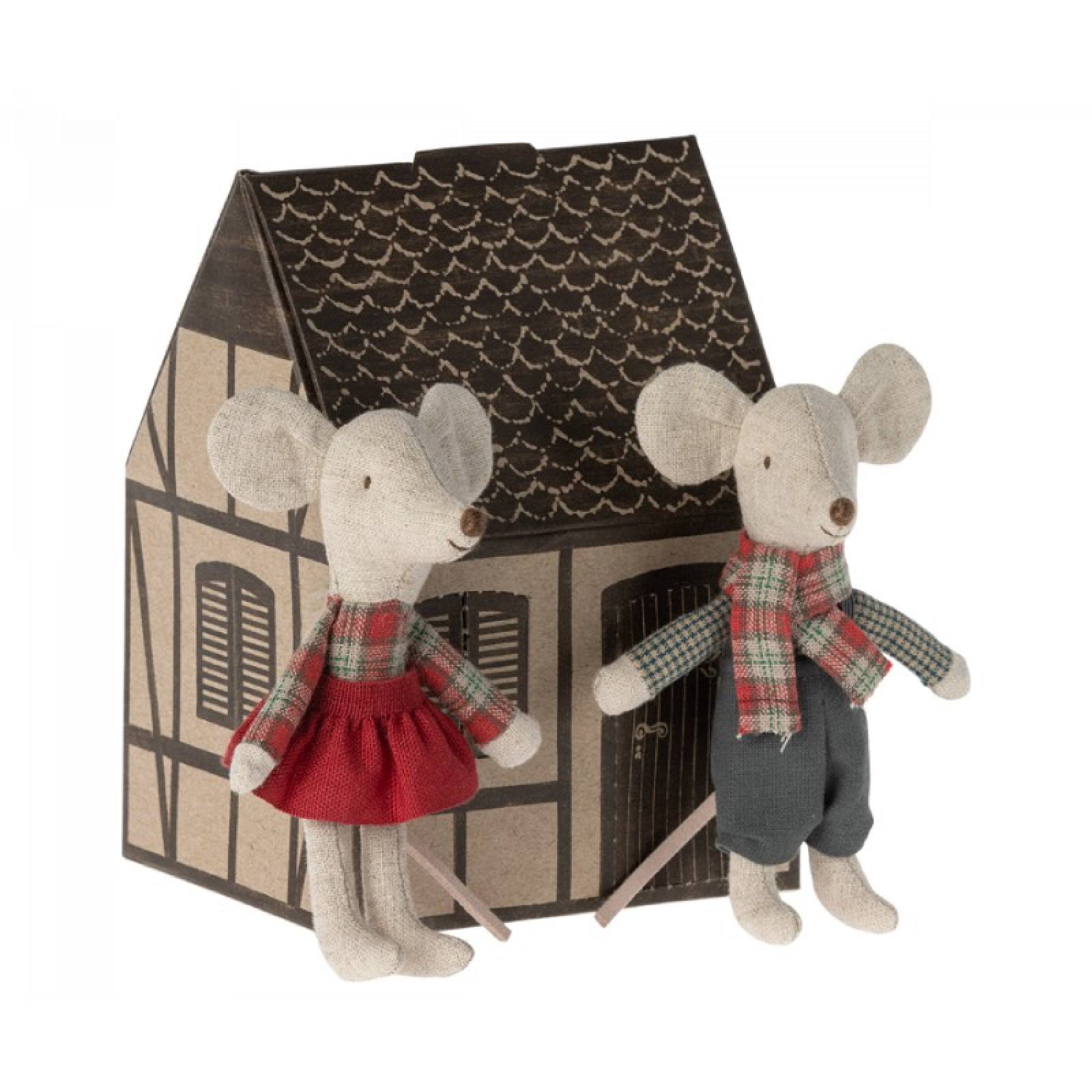 Winter Mice Twins Soft Toys By Maileg 3+