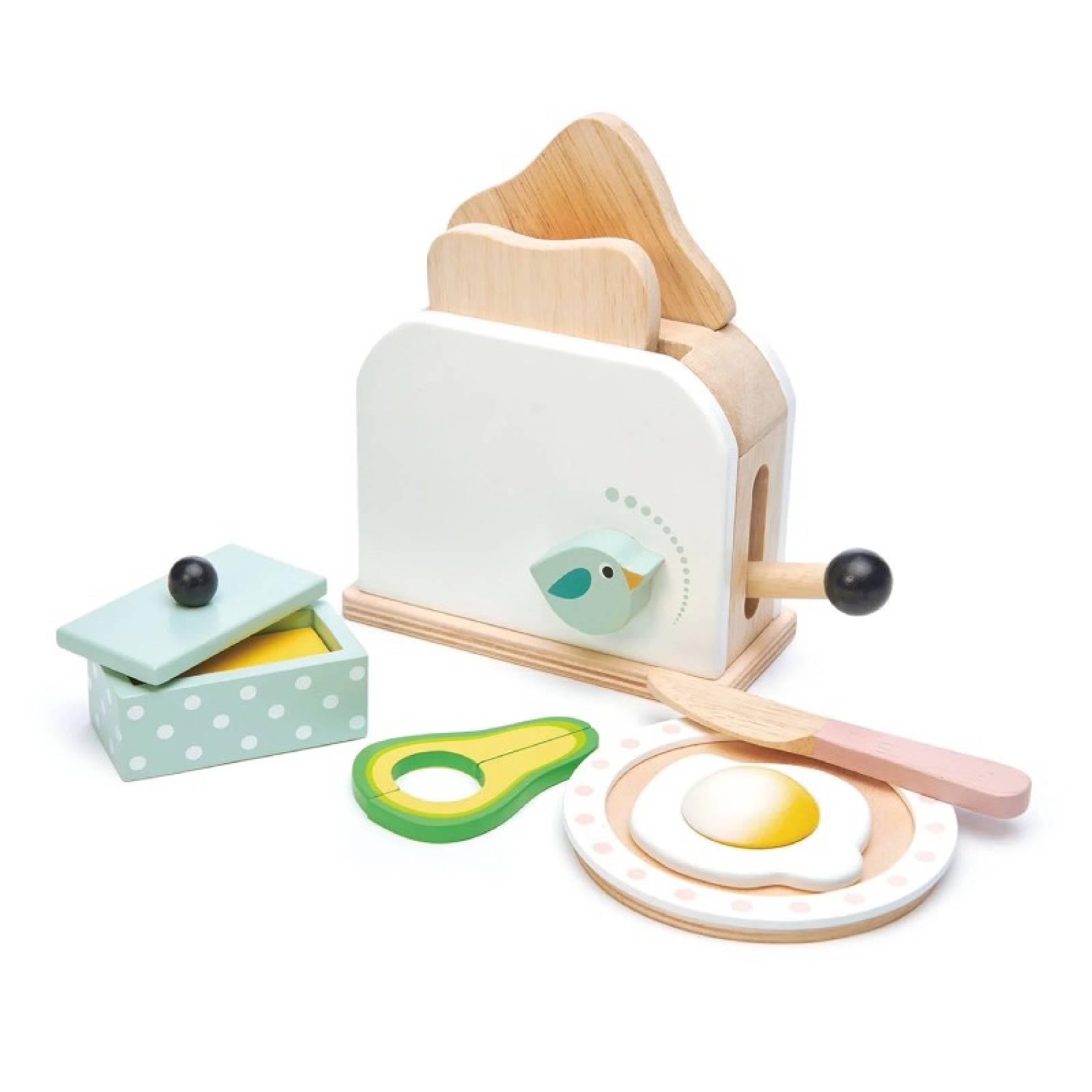 Wooden Breakfast Toaster Set 3+