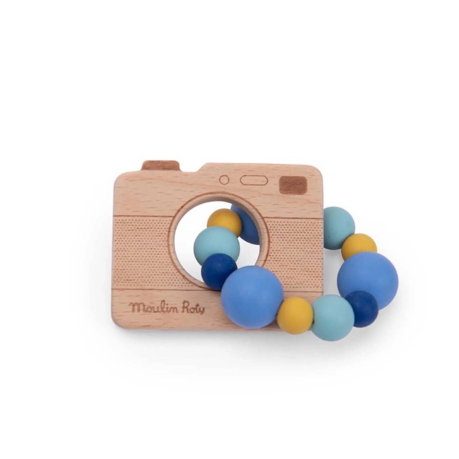 Wooden Camera Teether Toy By Moulin Roty 0+