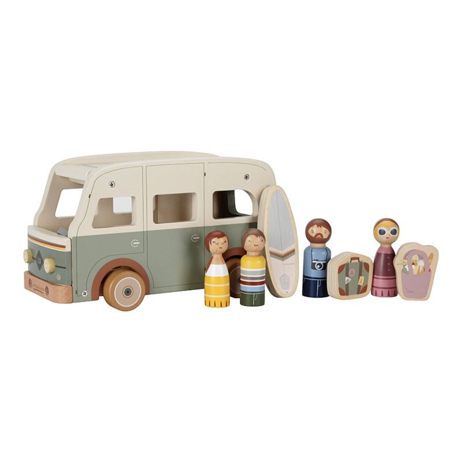 Wooden Campervan Toy By Little Dutch 18m+