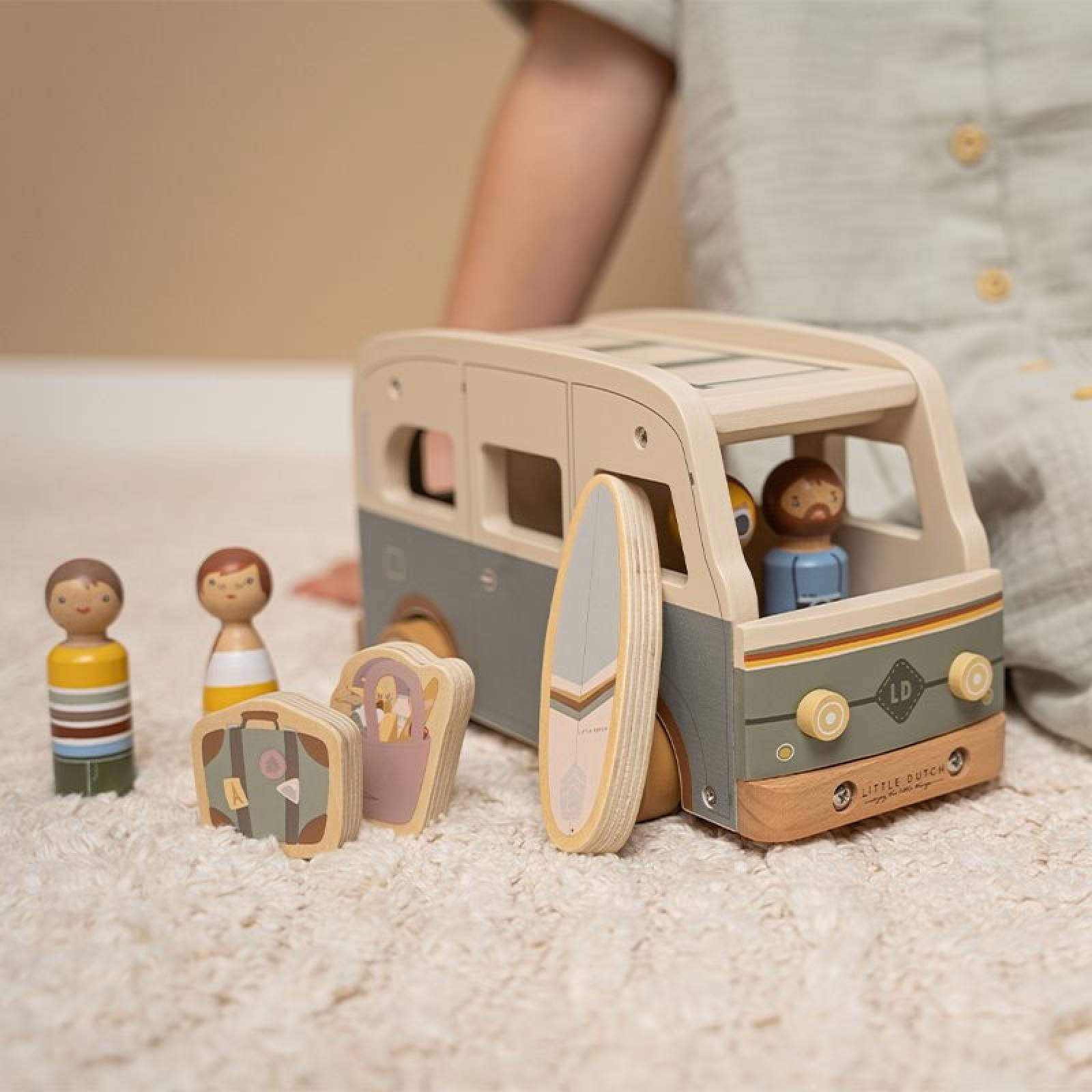 Wooden Campervan Toy By Little Dutch 18m+ thumbnails