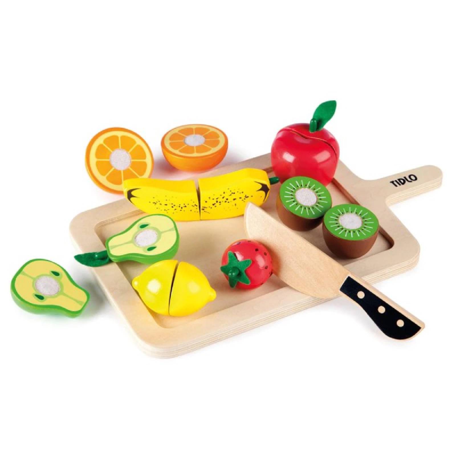 Wooden Cutting Fruits Set Tidlo 18m+