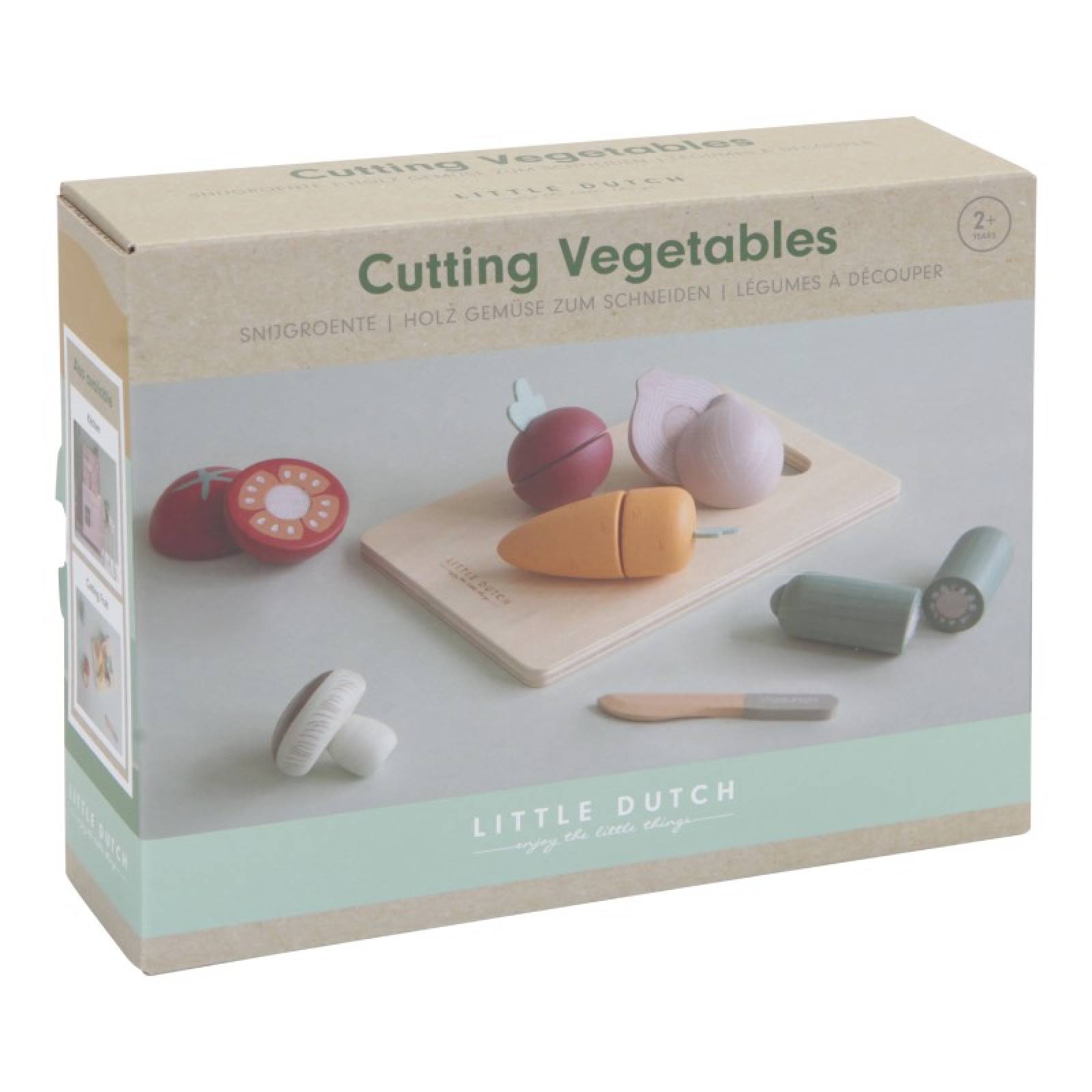 Wooden Cutting Vegetables Toy Set By Little Dutch 2+ thumbnails