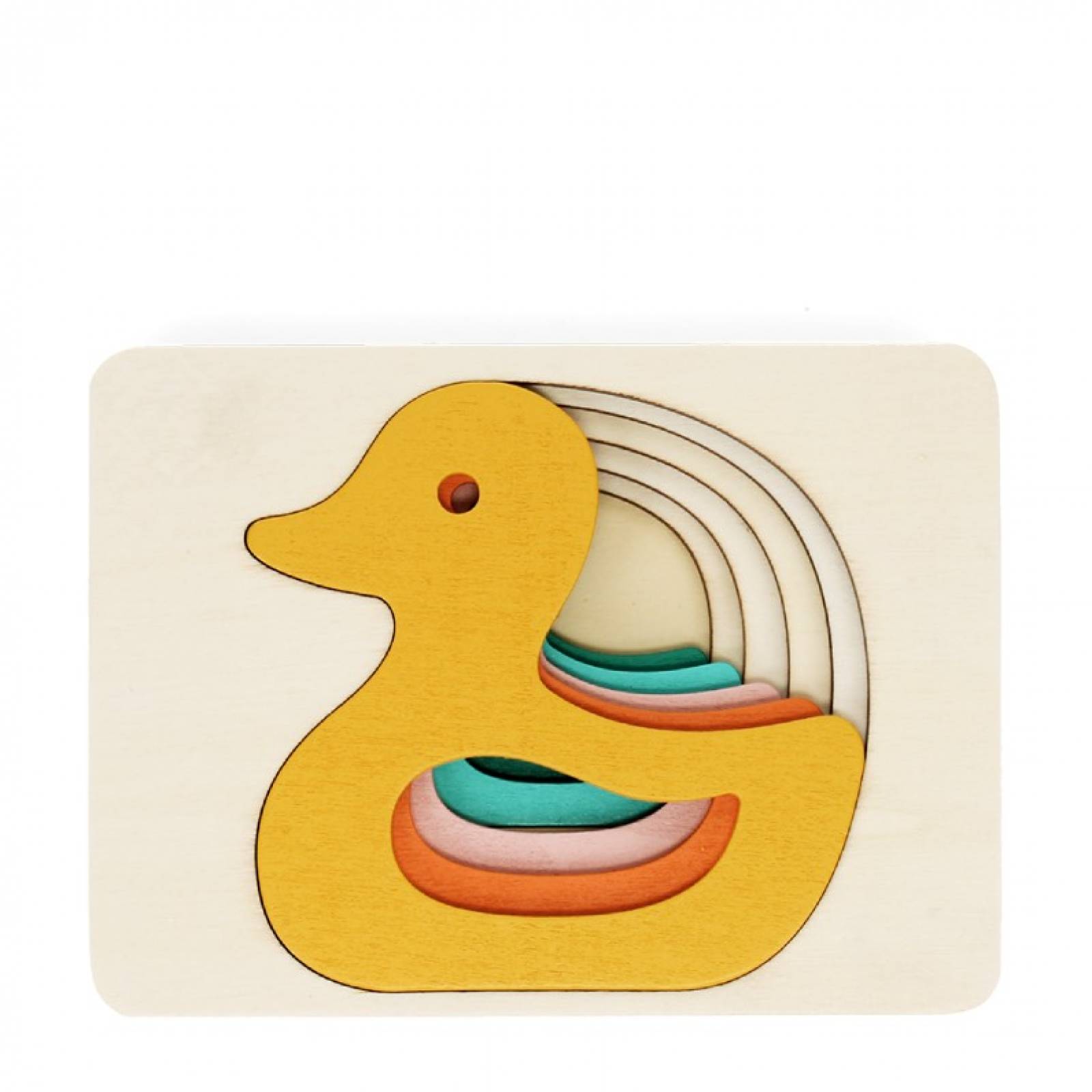 Wooden Duck Layered Jigsaw Puzzle - 5 Pieces 3+ thumbnails