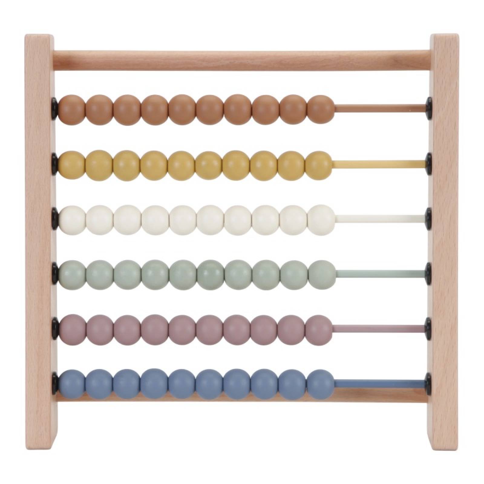 Wooden Abacus In Vintage Colours By Little Dutch 1+