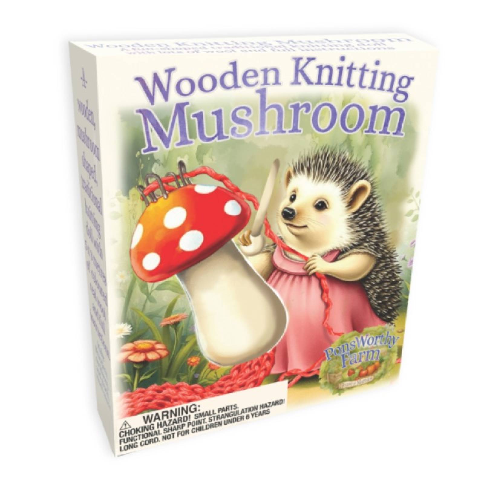 Wooden Knitting Mushroom 6+