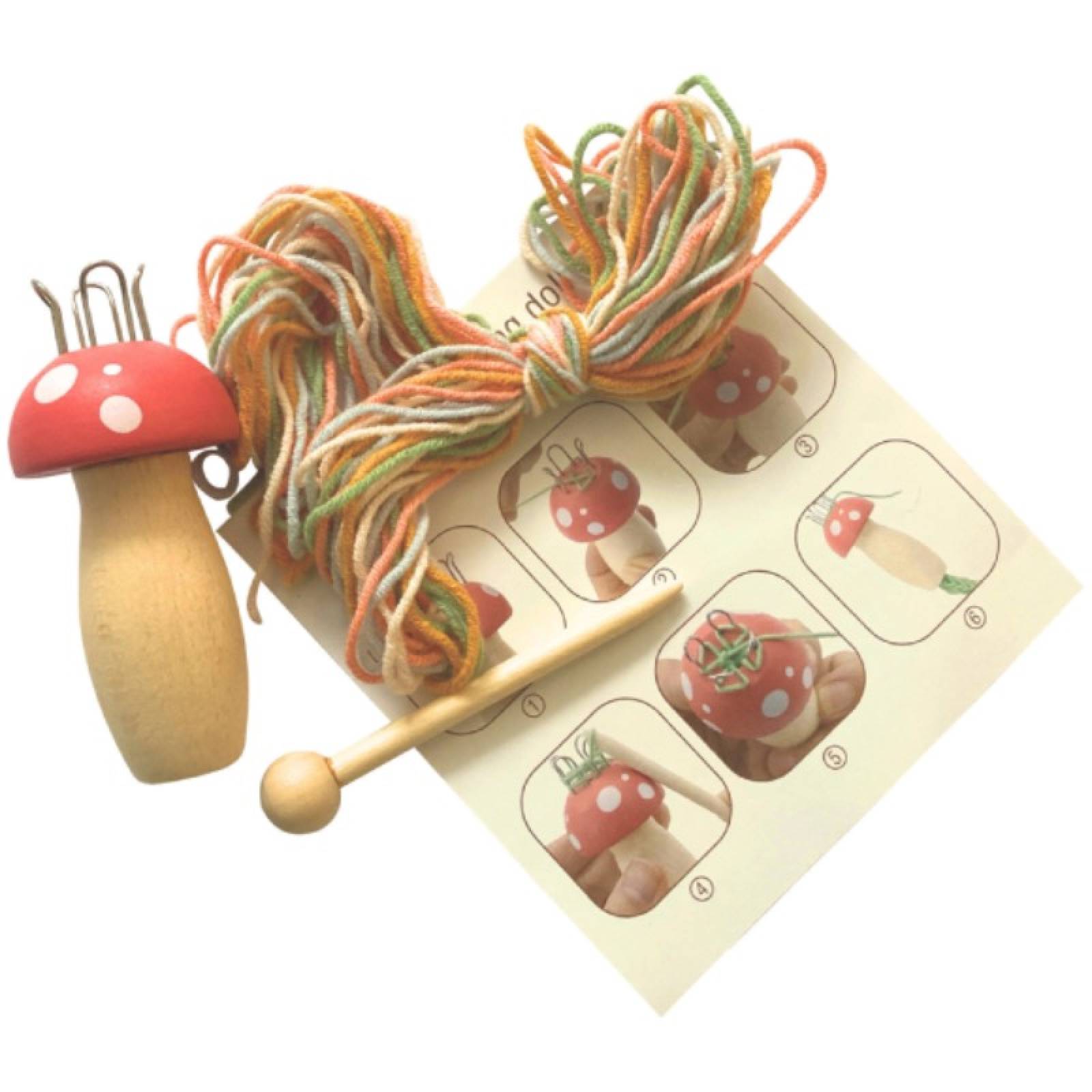 Wooden Knitting Mushroom 6+ thumbnails
