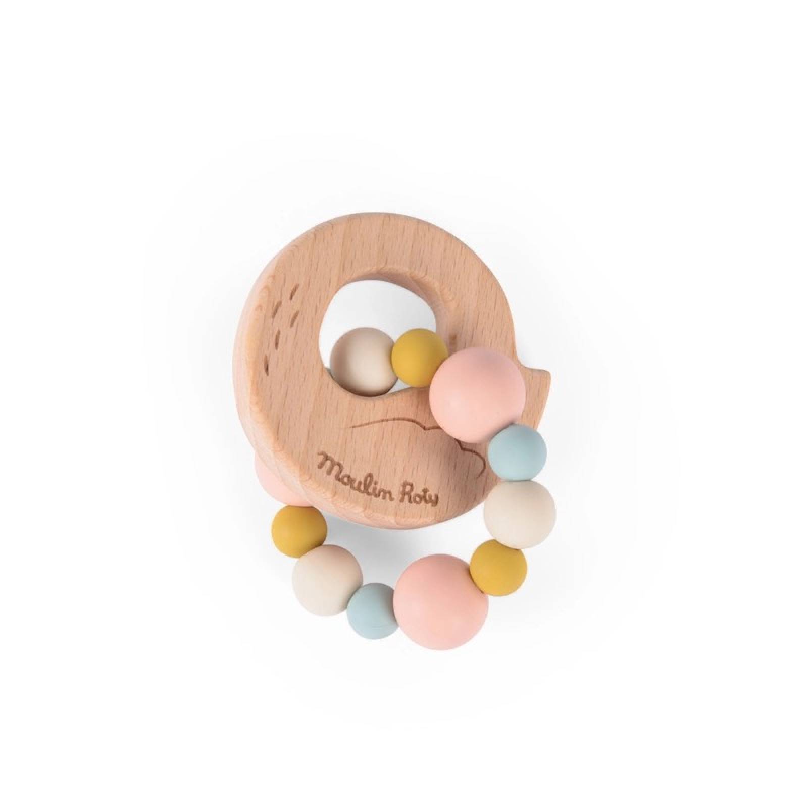 Wooden Swan Teether Toy By Moulin Roty 0+