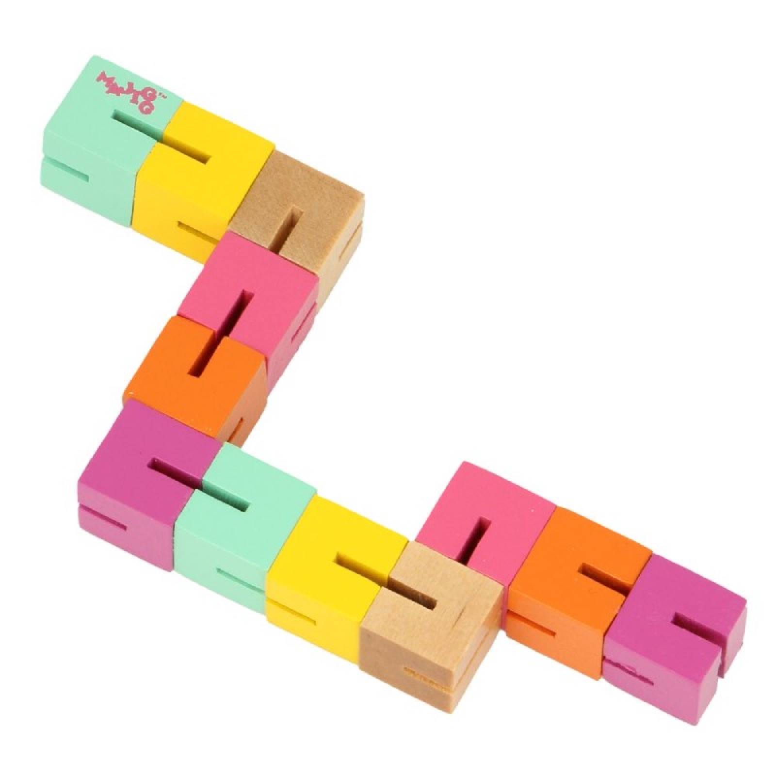 Wooden Twisty Blocks Toy 3+